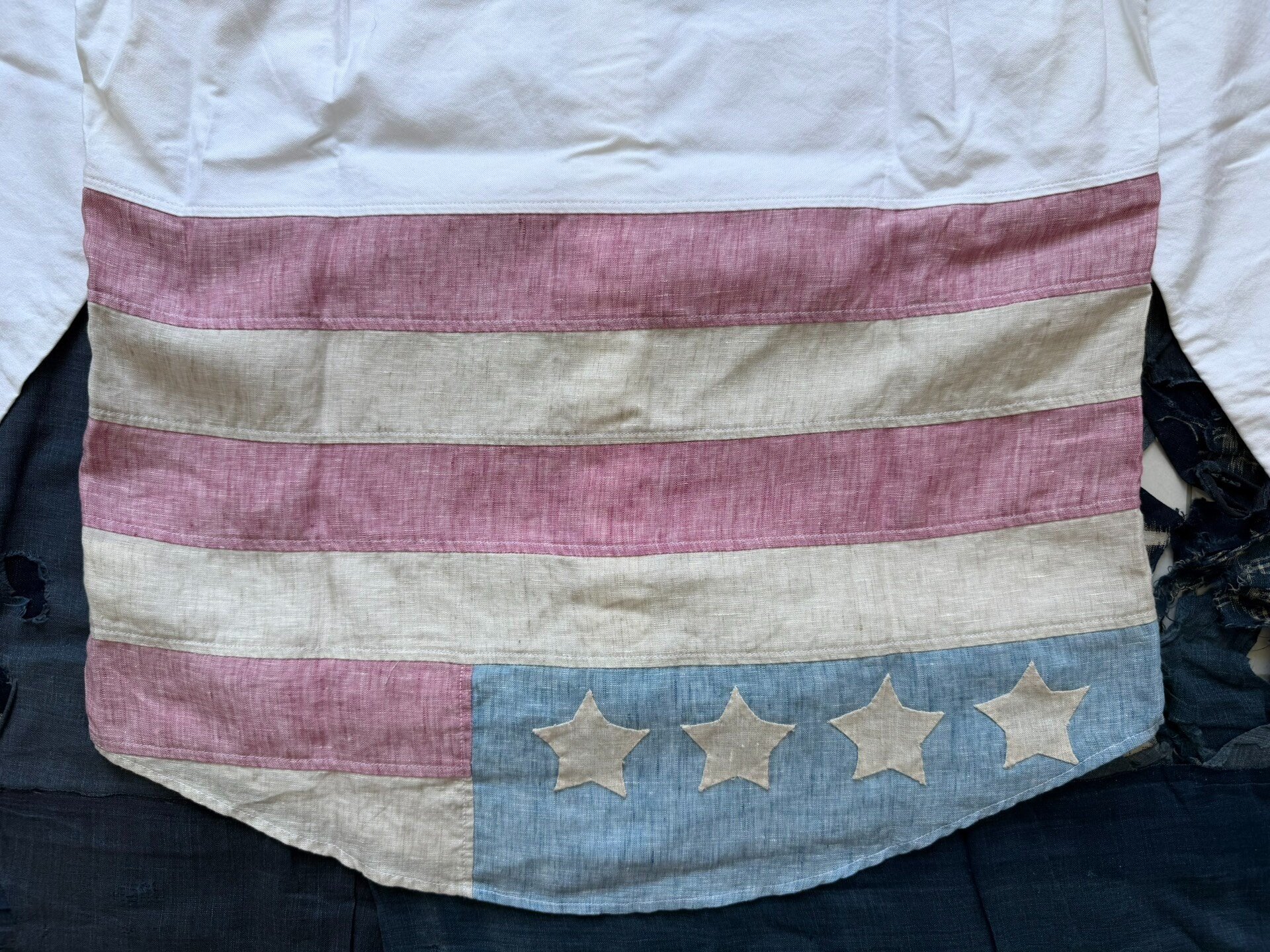 VISVIM 13SS Stars Flag Long-Sleeve Shirt — detail