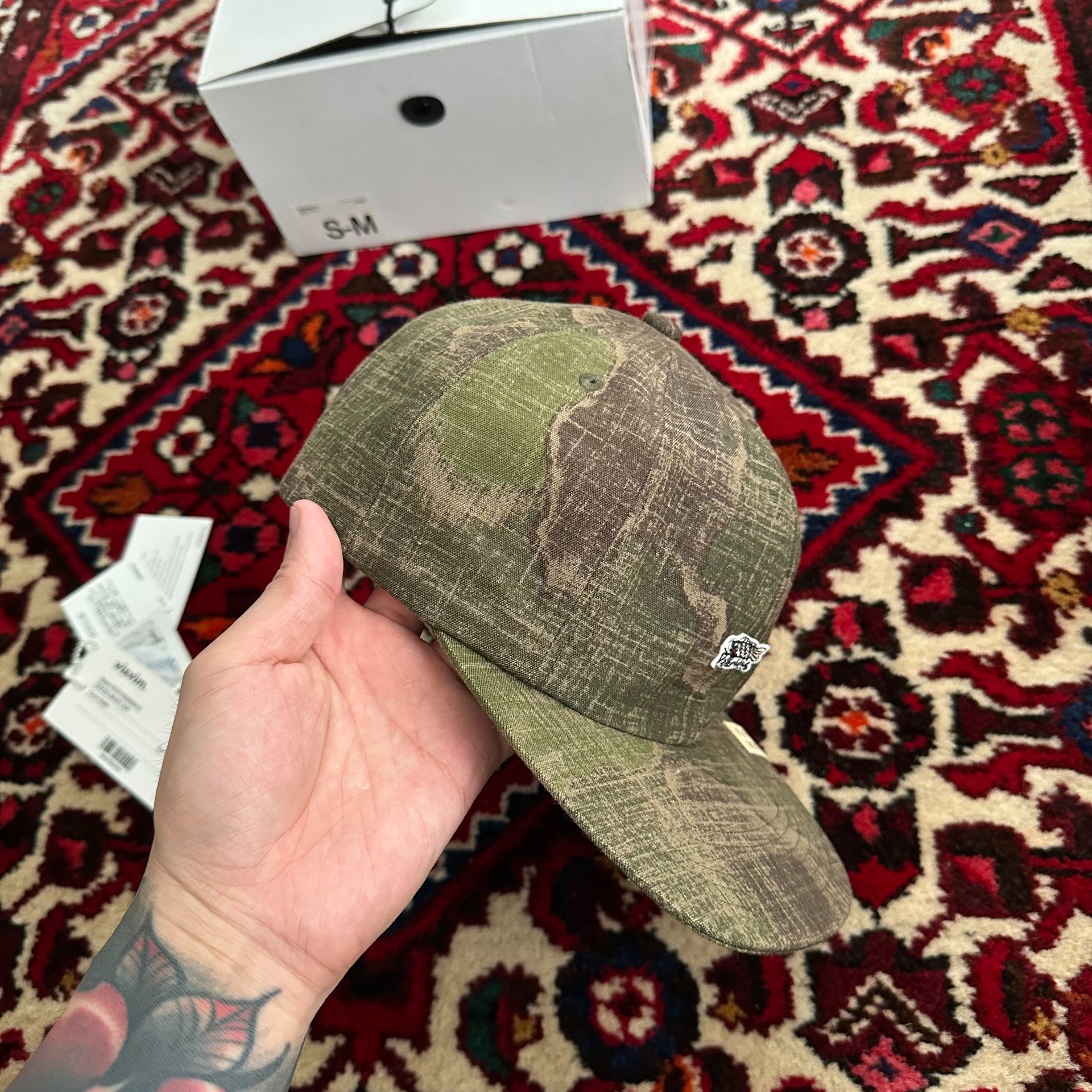 visvim 21SS EXCELSIOR CAP KAMO — detail
