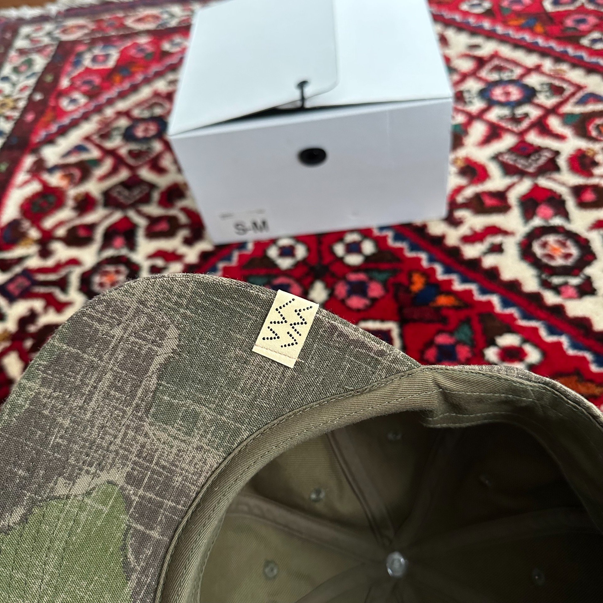 visvim 21SS EXCELSIOR CAP KAMO — label