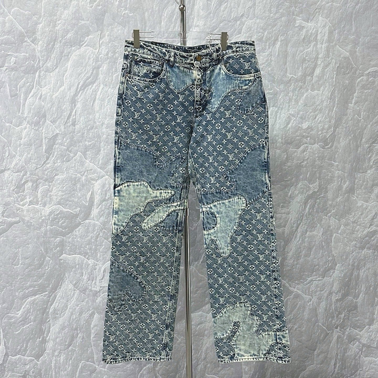 Louis Vuitton Nigo Deconstructed Denim Pants