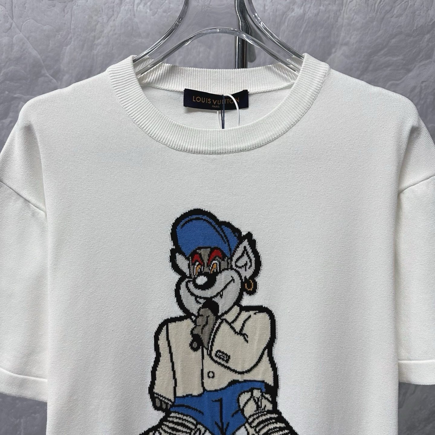 Louis Vuitton Rapper Bear Knit T-Shirt — front