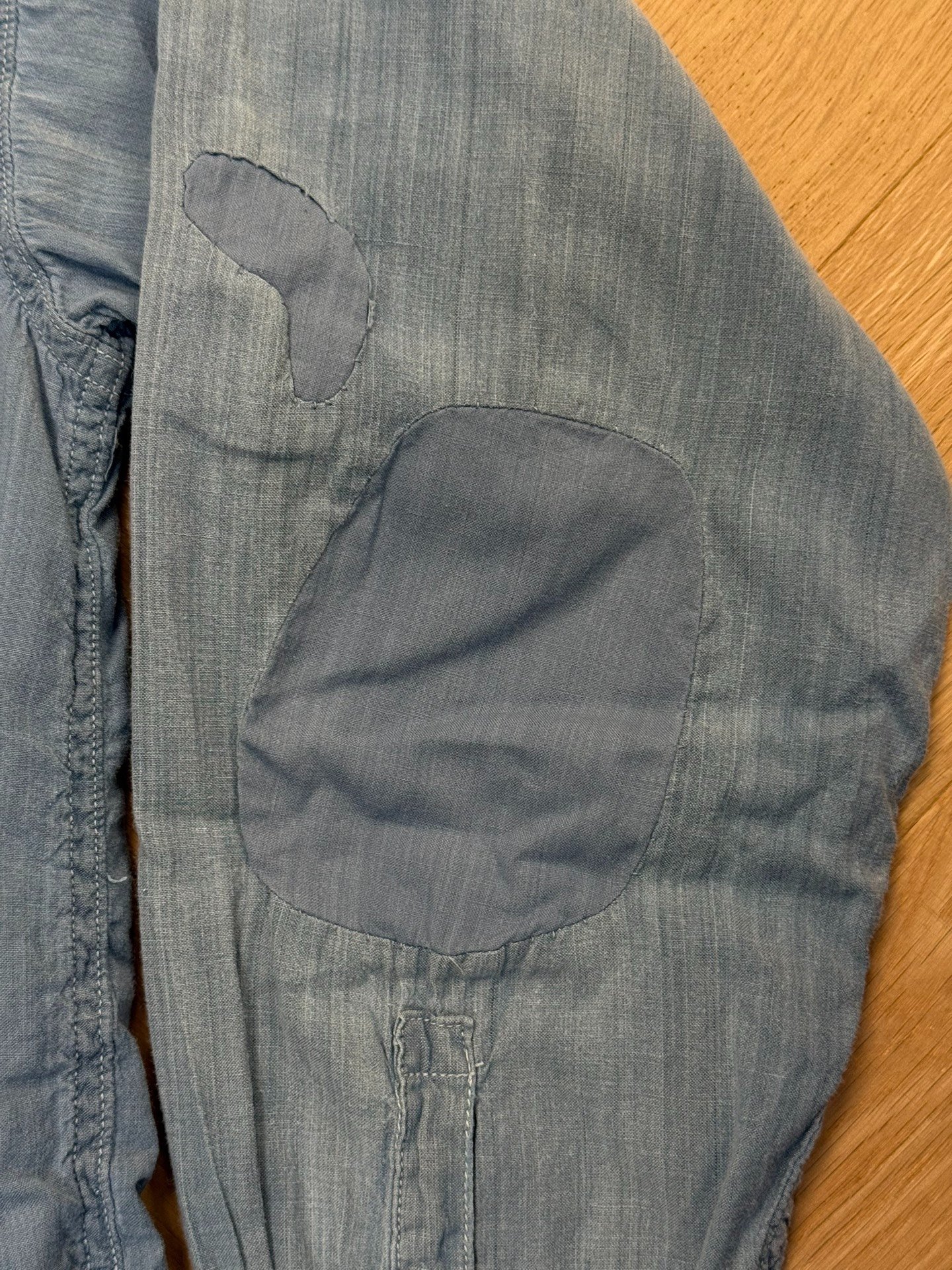 VISVIM 22SS Pioneer Chambray L/S Crash — front