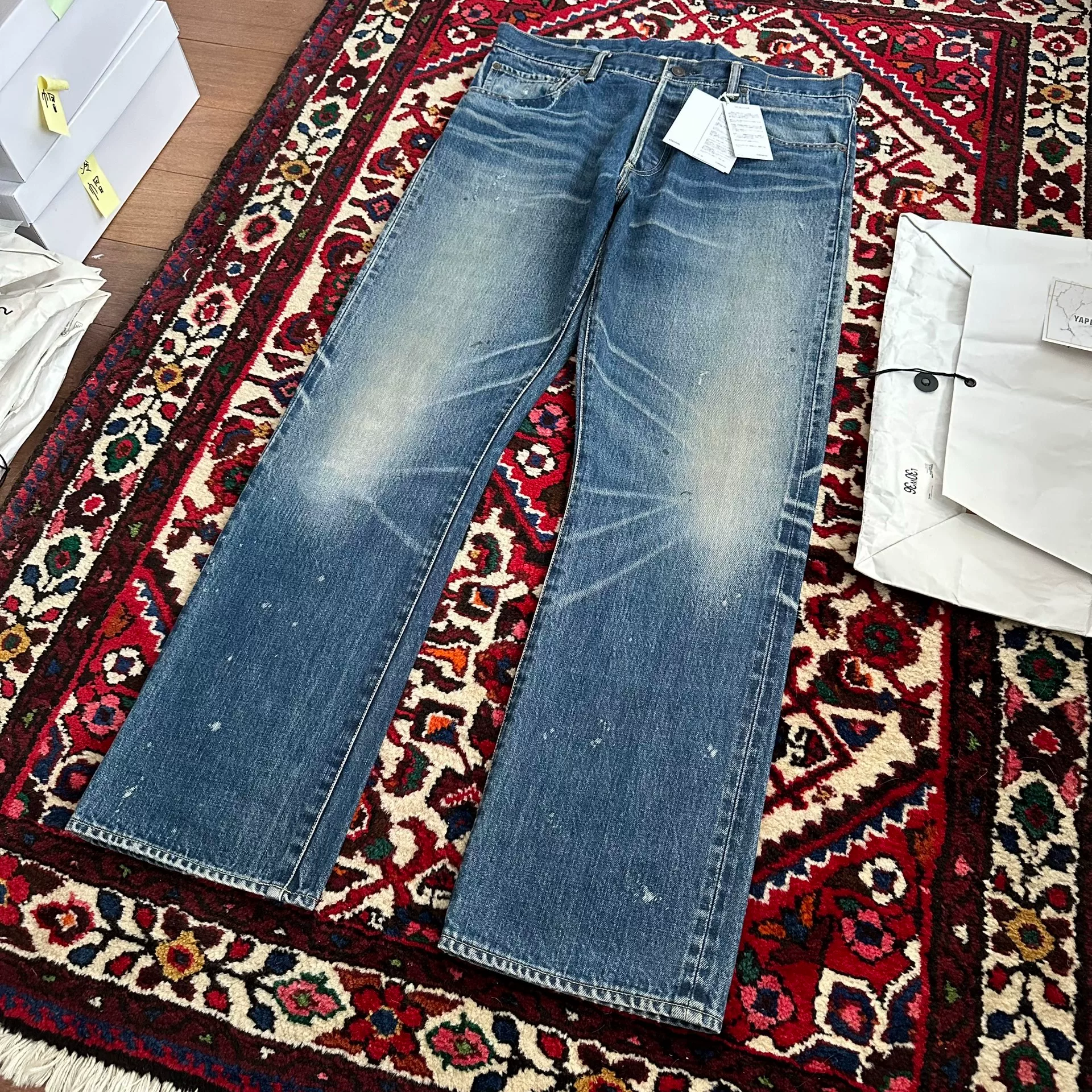 visvim 21AW 16D29 Washed Jeans — label