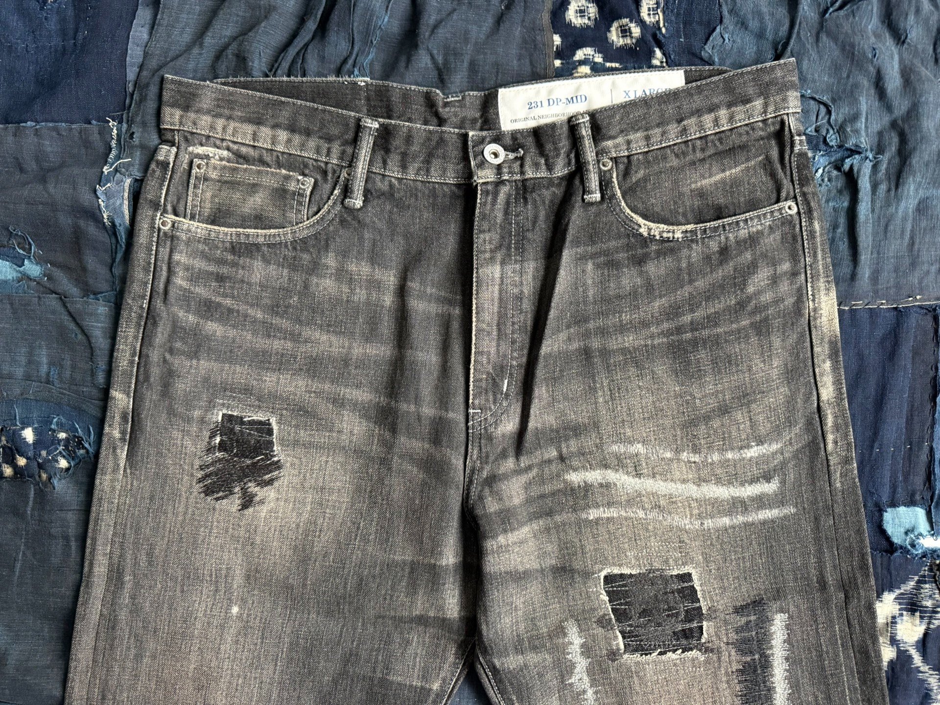 Neighborhood 23SS Savage Denim Mid — detail