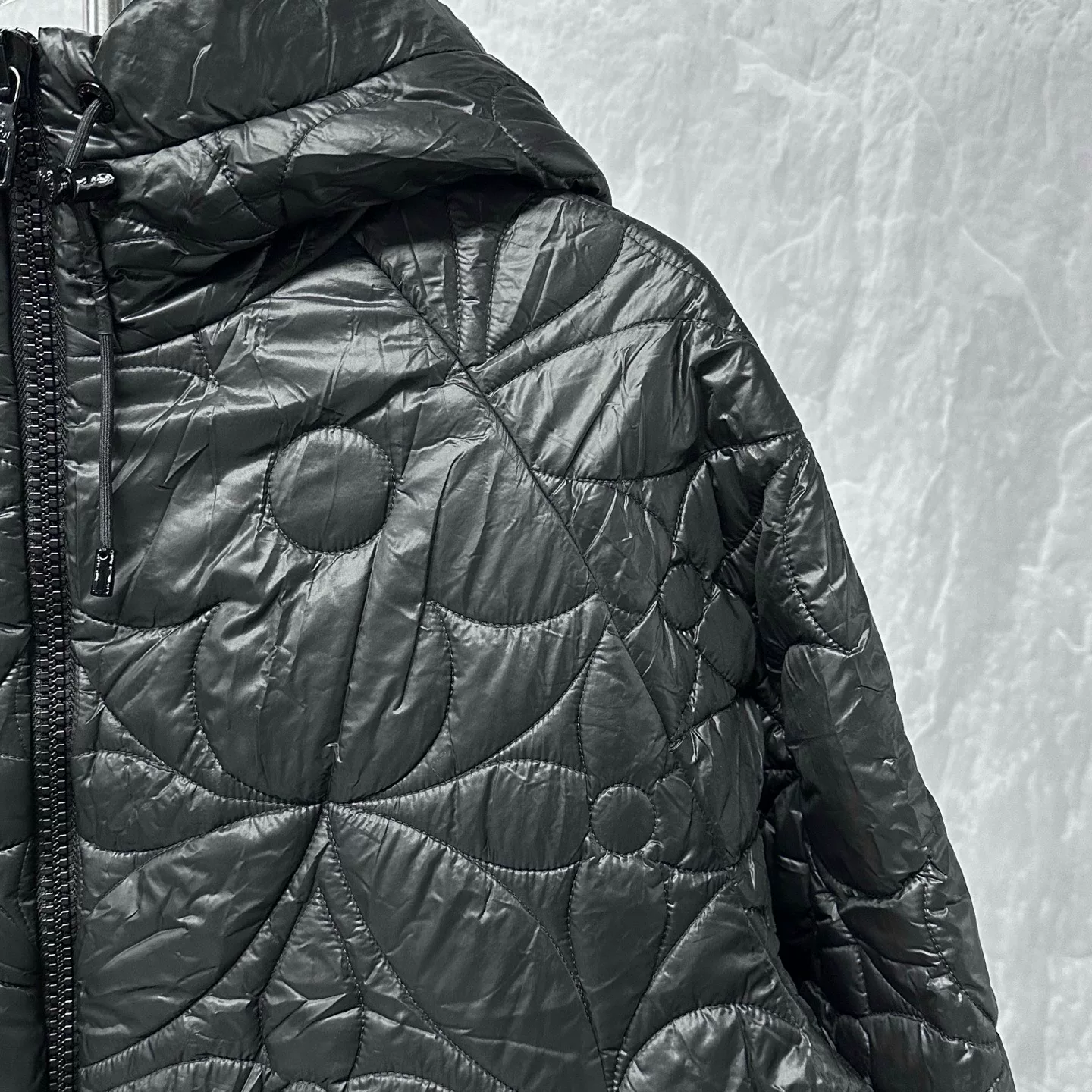 Louis Vuitton Monogram Quilted Hooded Jacket — detail