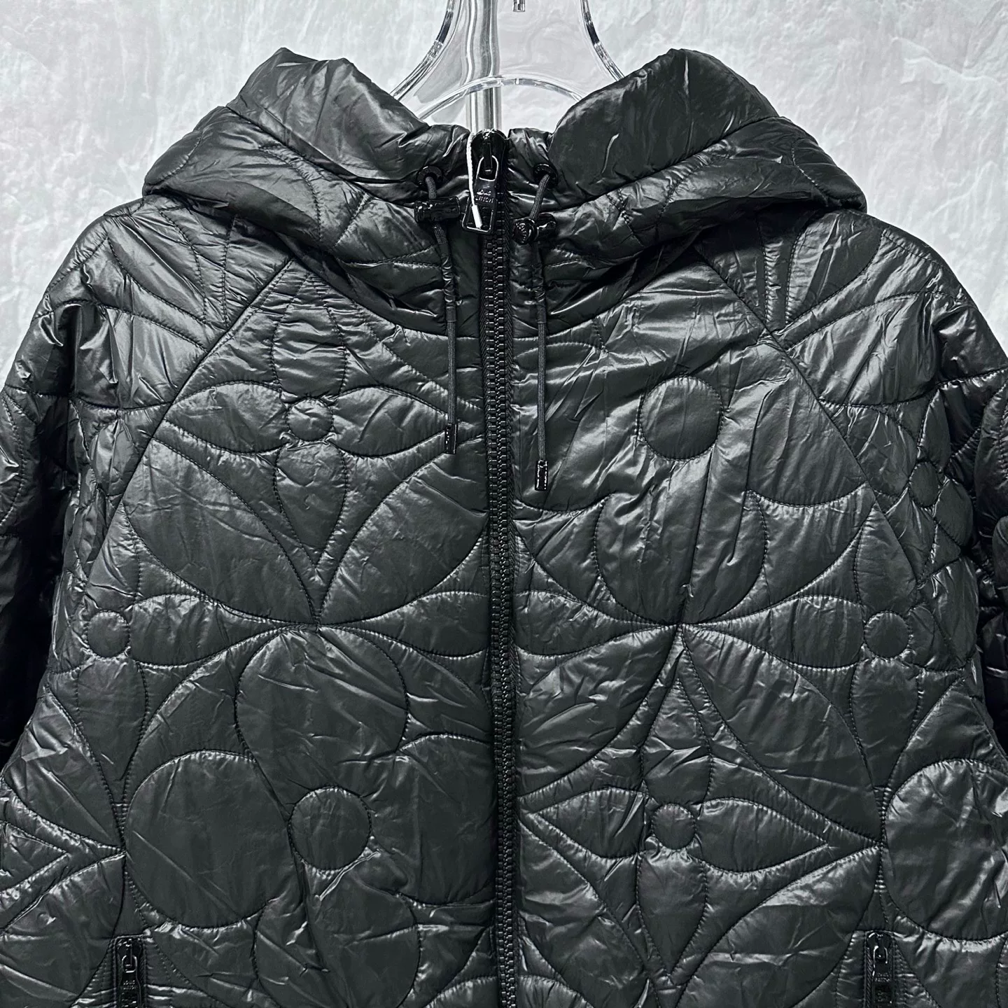 Louis Vuitton Monogram Quilted Hooded Jacket — front
