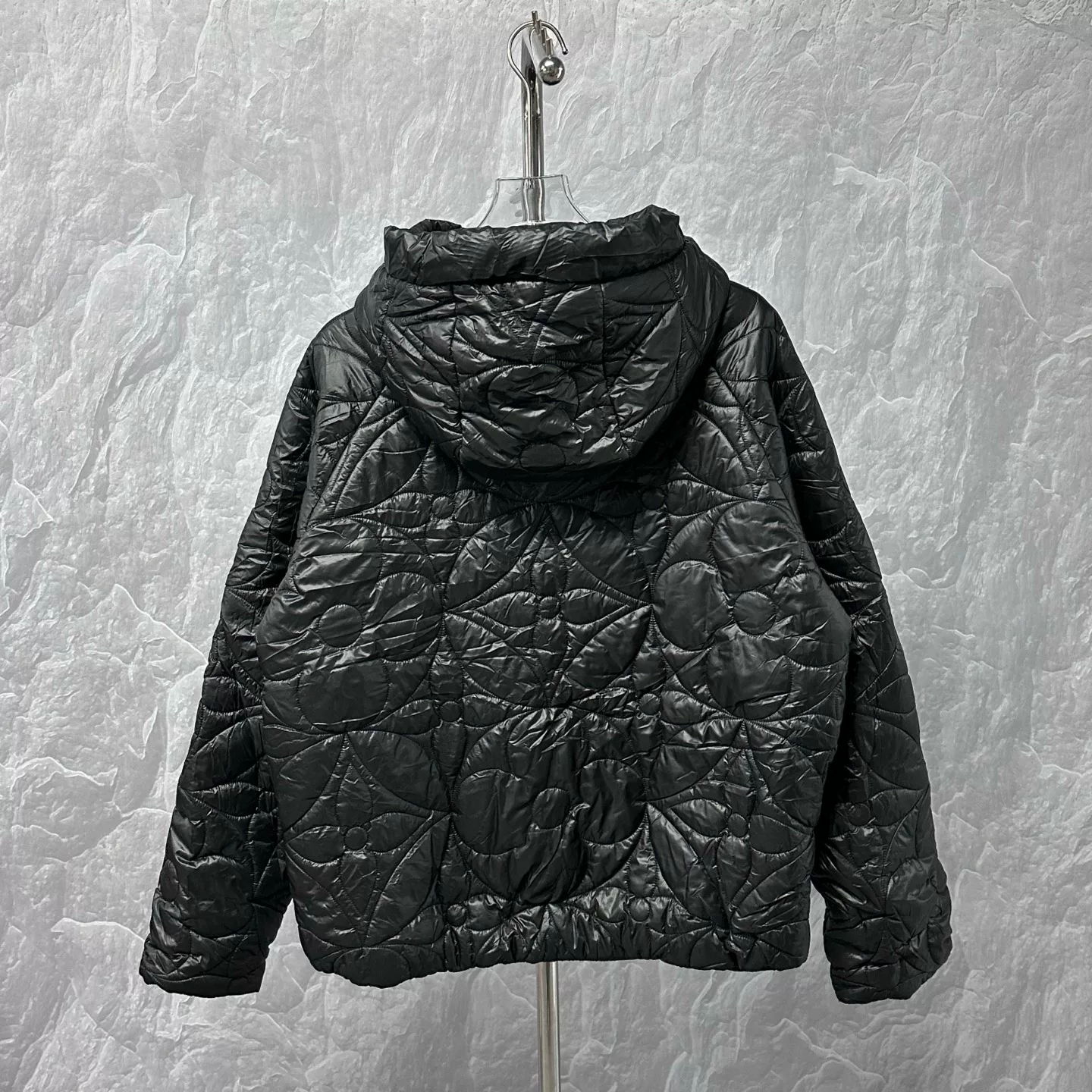 Louis Vuitton Monogram Quilted Hooded Jacket — back