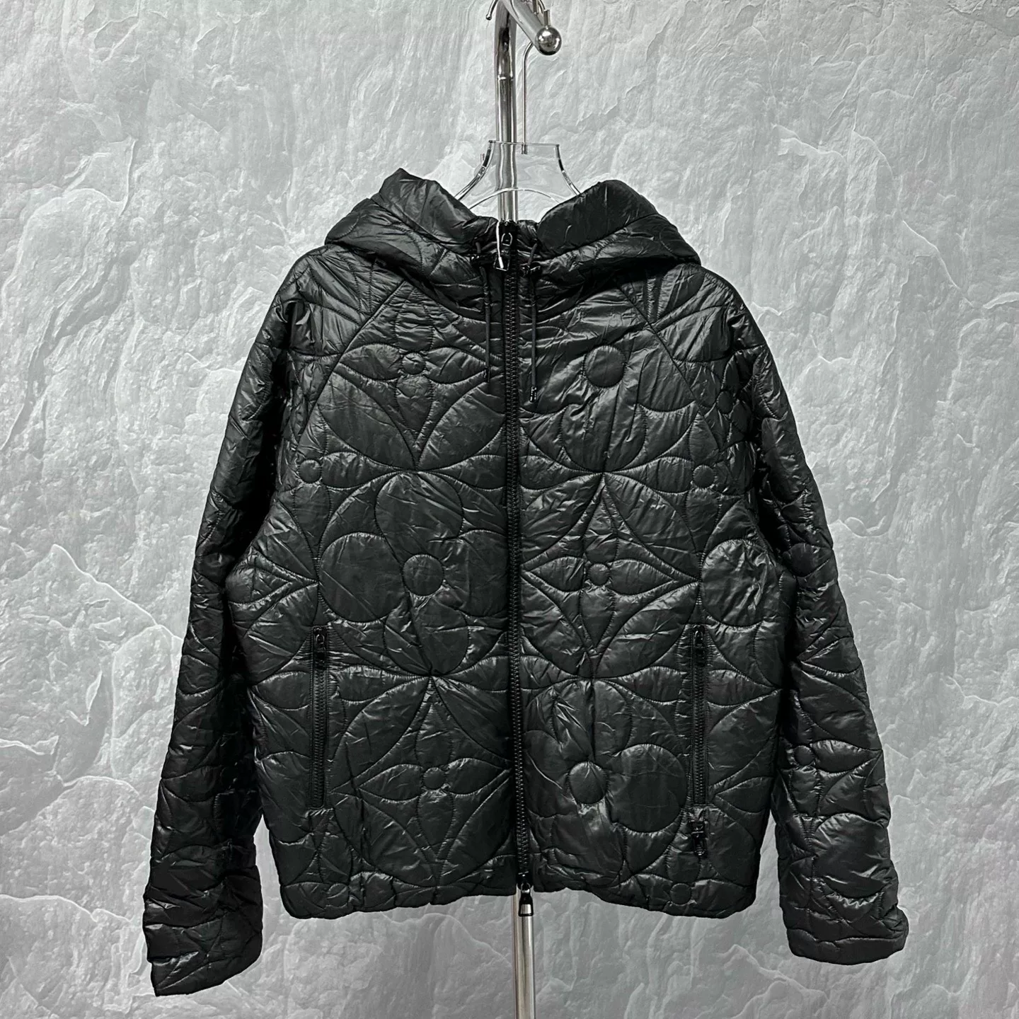 Louis Vuitton Monogram Quilted Hooded Jacket