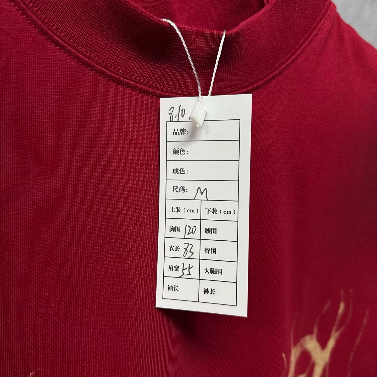 Balenciaga Printed Short Sleeve T-shirt — label