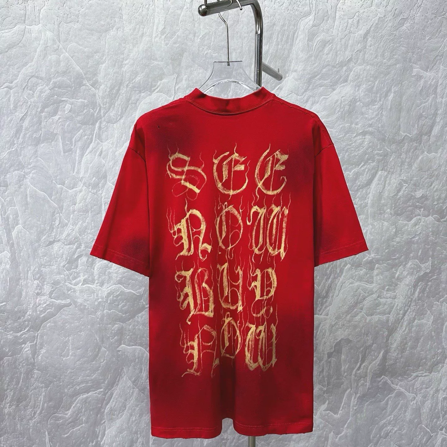 Balenciaga Printed Short Sleeve T-shirt — back