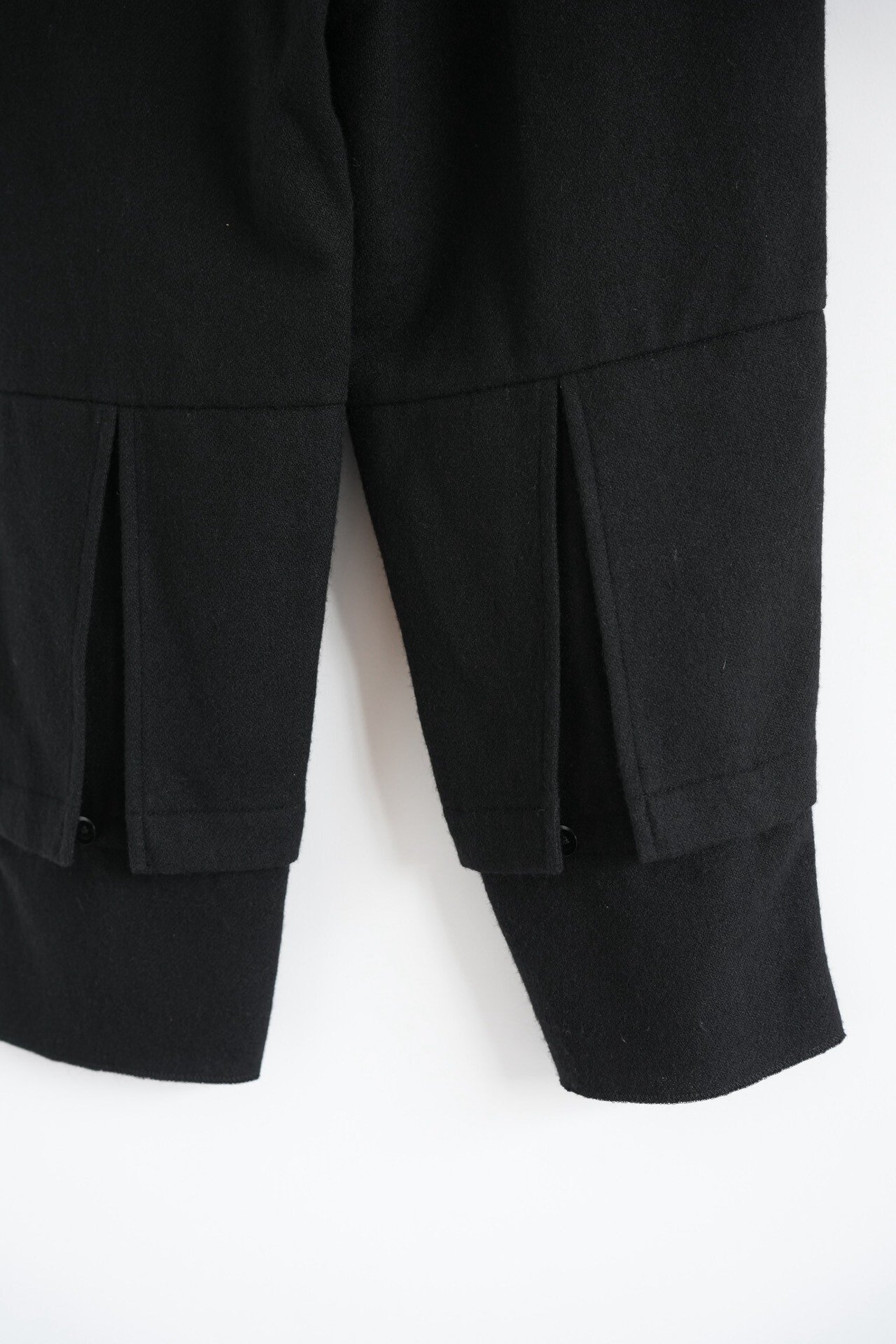 Yohji Yamamoto 14AW Cropped Leather Panel Pants — label