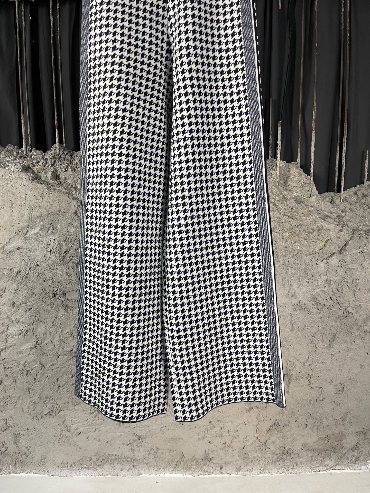 Dior Houndstooth Wool Trousers — back