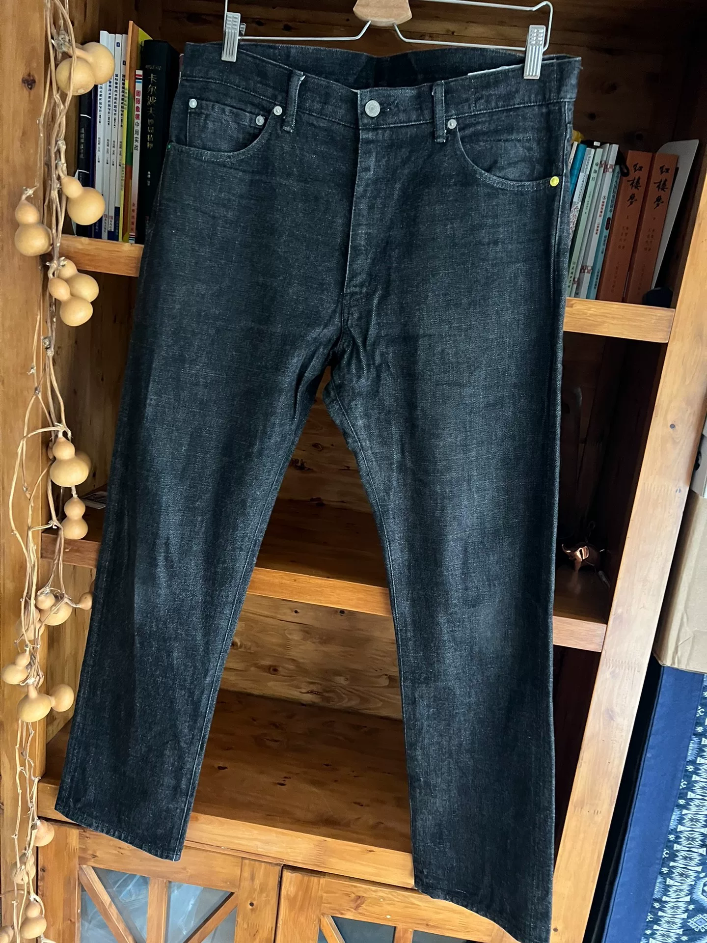 visvim Japanese-Made Black 05 Jeans — detail