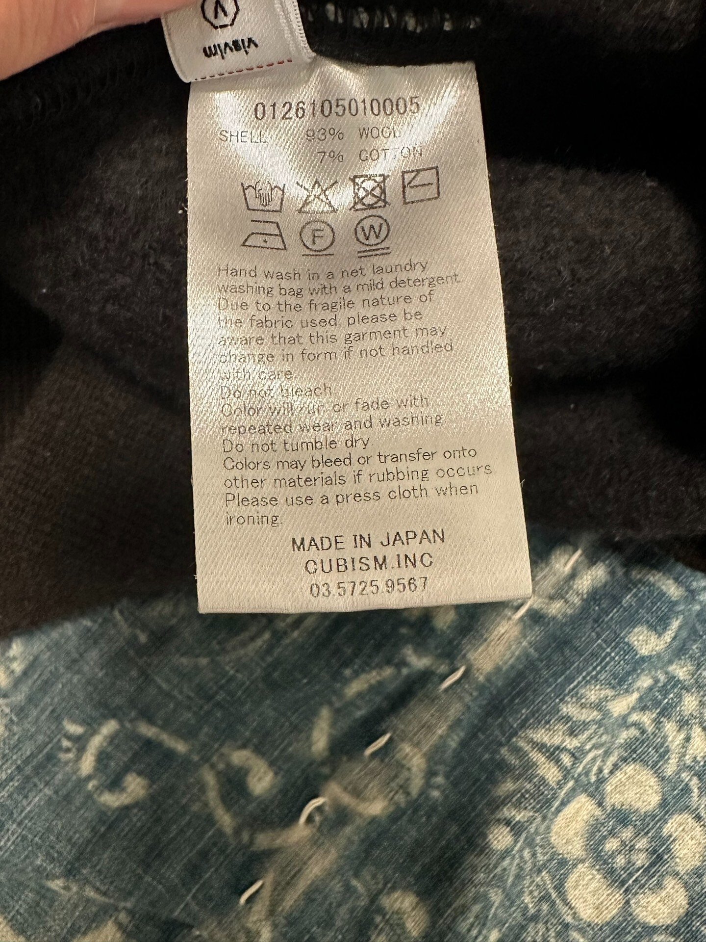 visvim jumbo sb fine wool sweat 26ss — detail