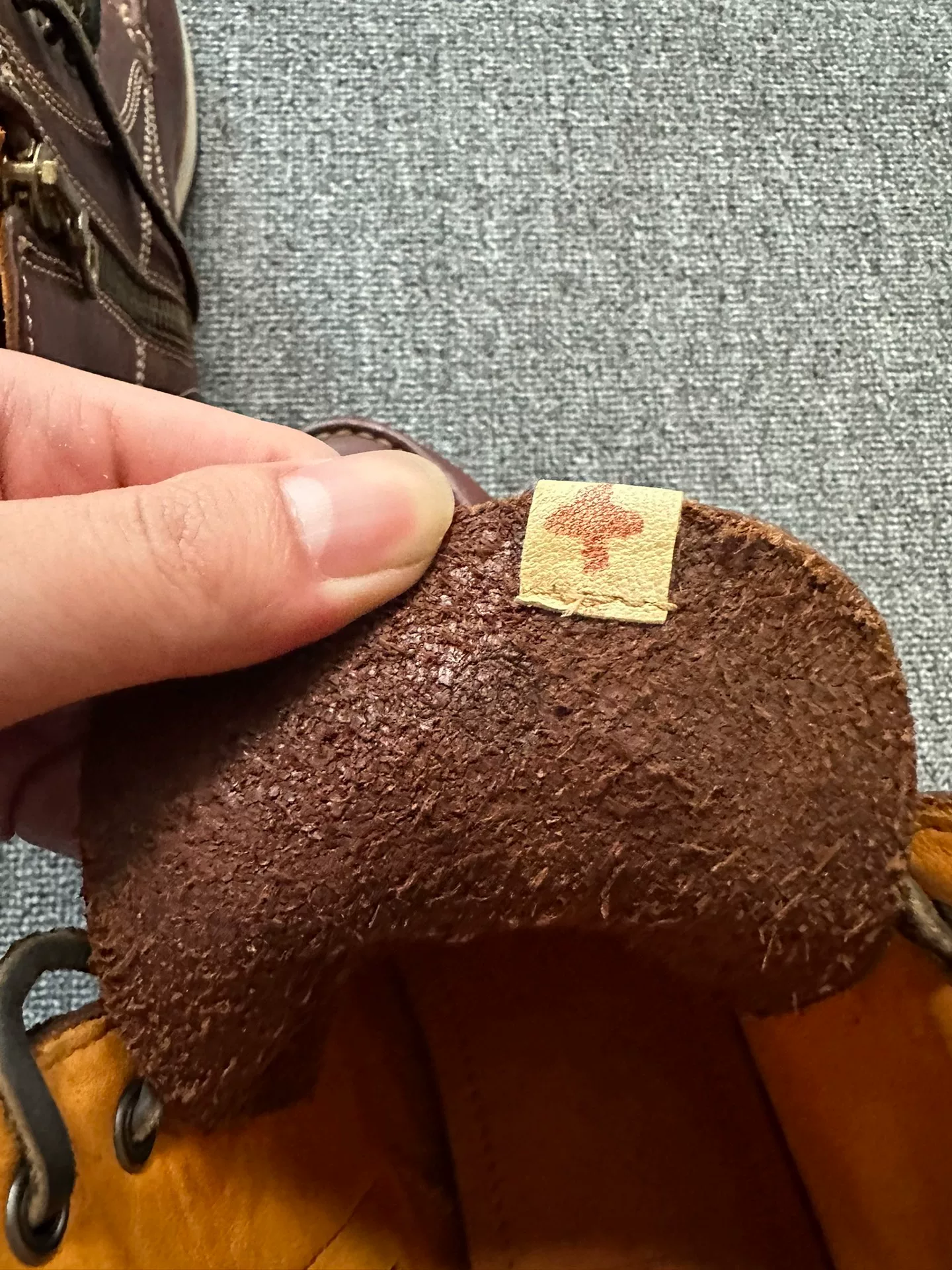 visvim Horse Leather Boots Size 10 — detail