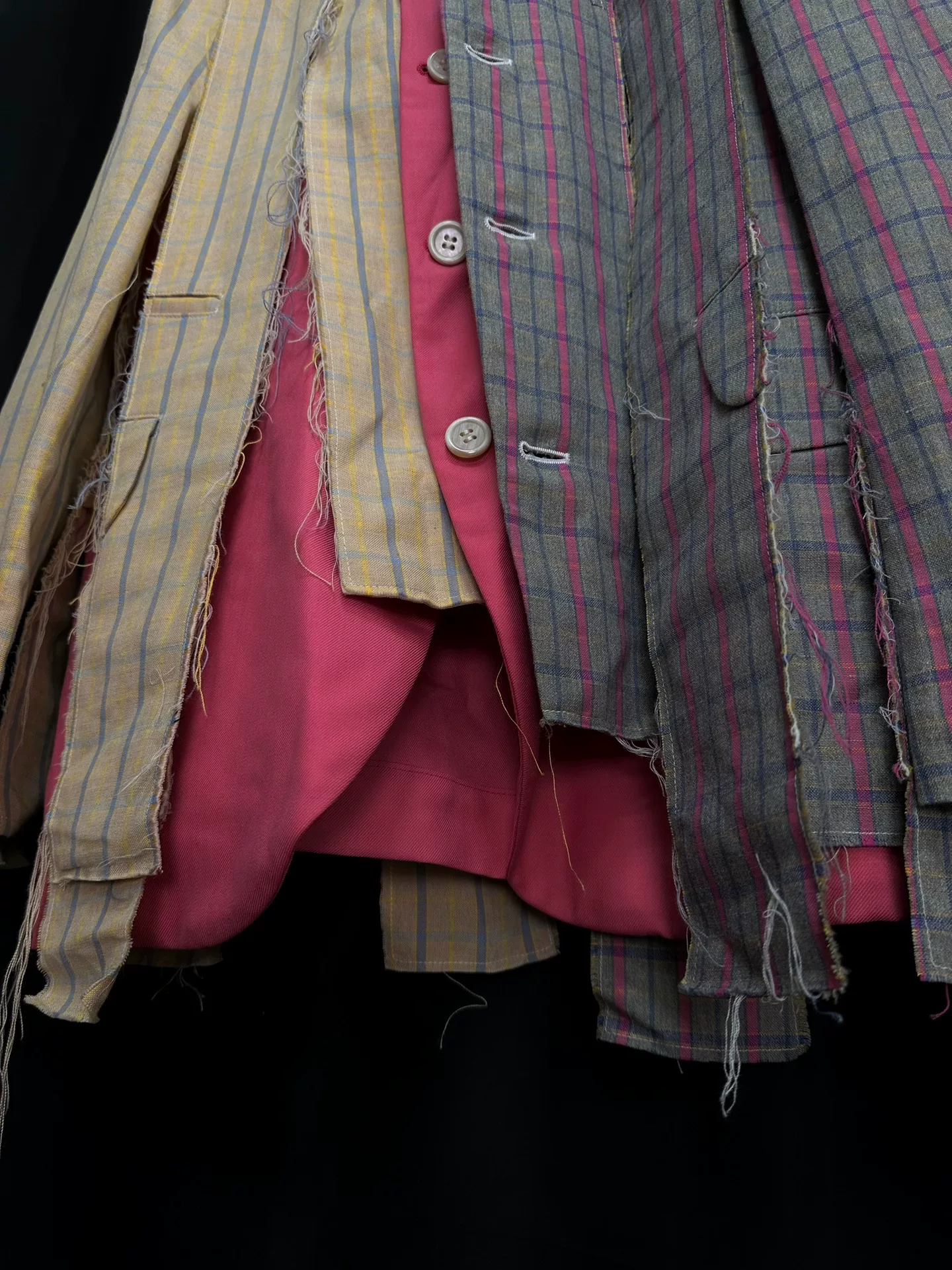Comme des Garçons 19SS Patchwork Tear Jacket — label