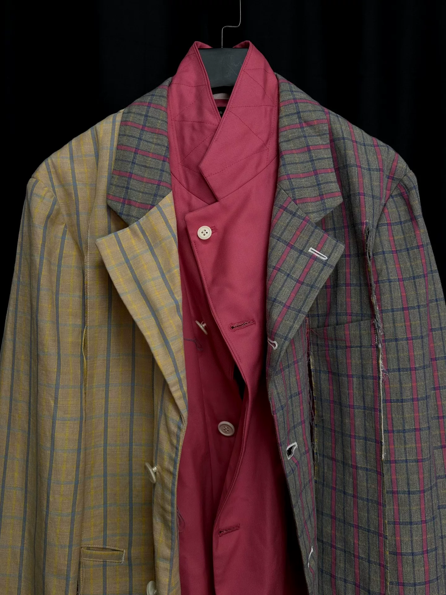 Comme des Garçons 19SS Patchwork Tear Jacket — back