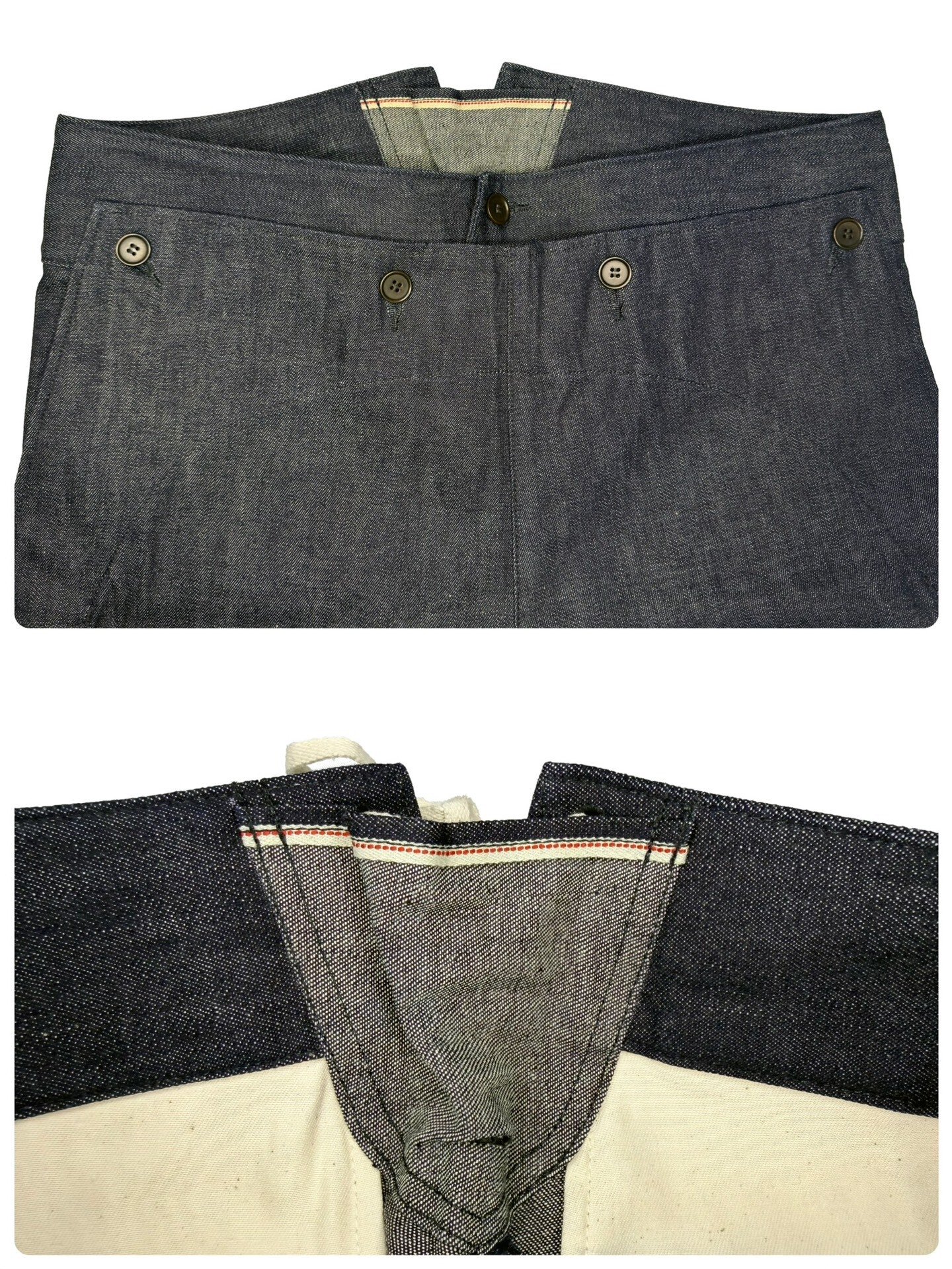 VISVIM HOLMAN PANTS UNWASHED — back