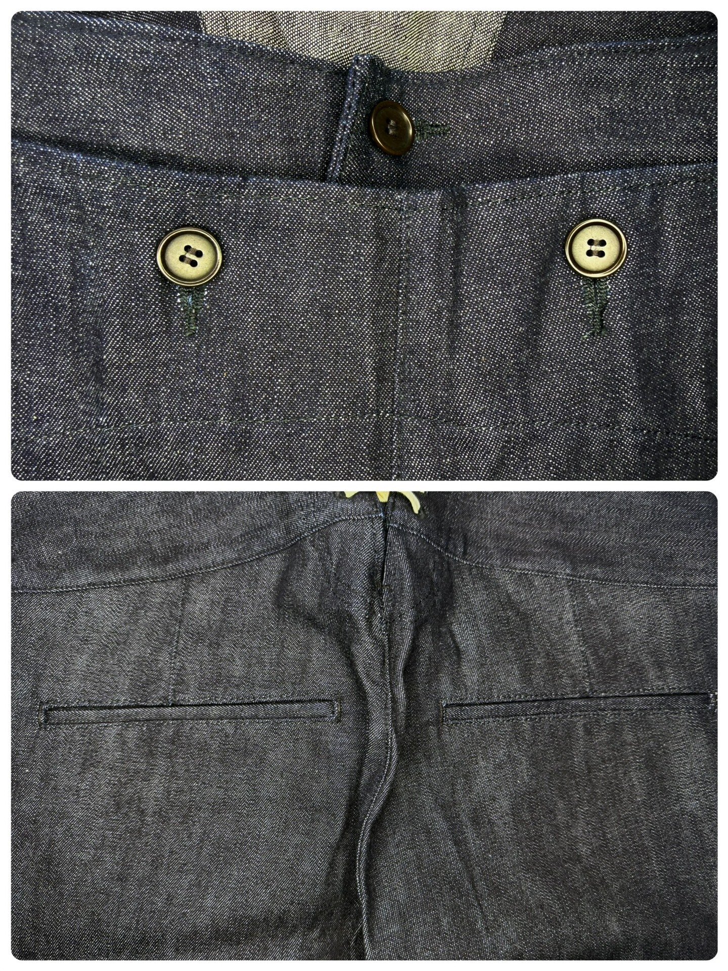 VISVIM HOLMAN PANTS UNWASHED — label