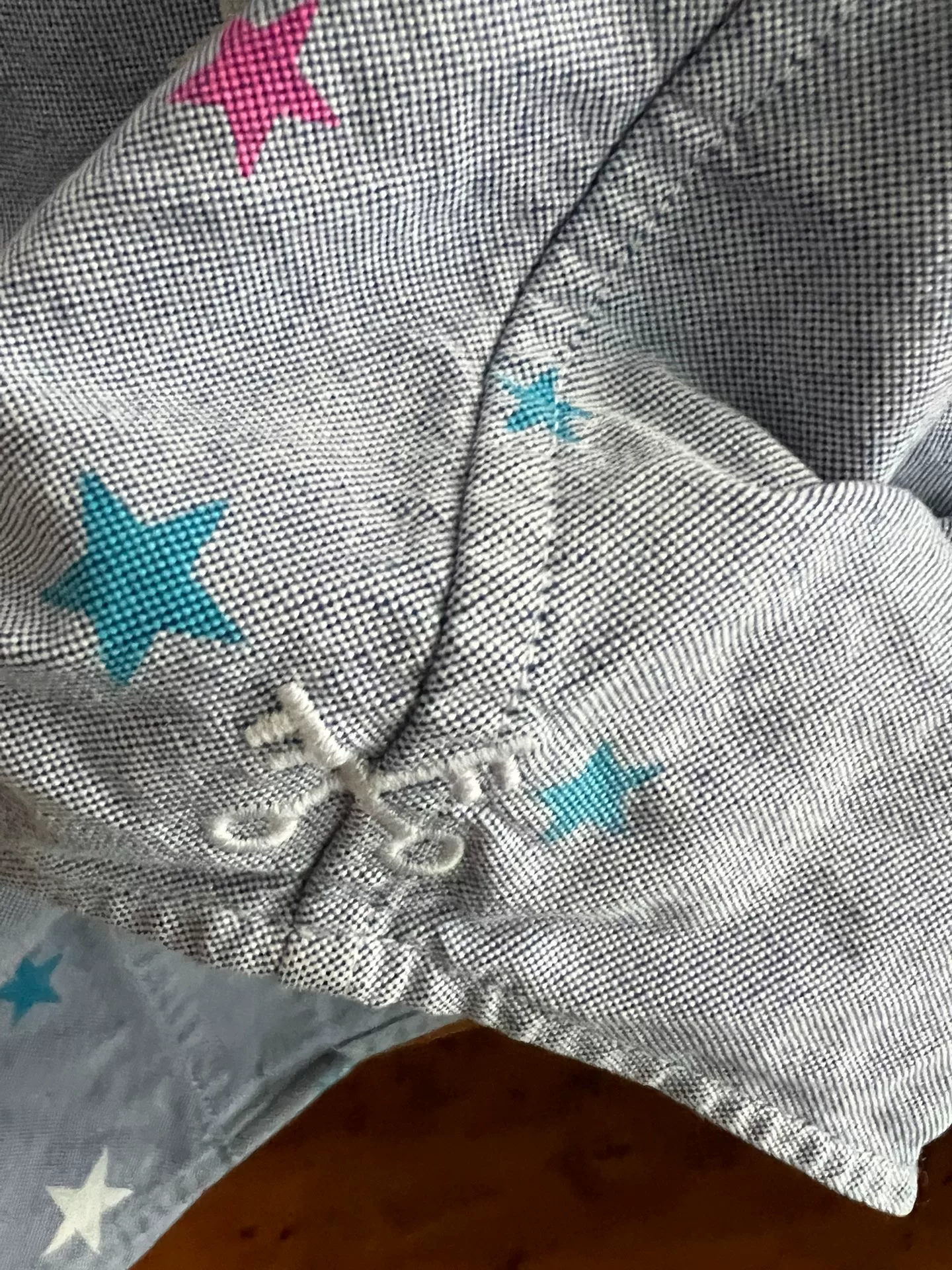 Sophnet Gray Star Cotton Shirt — label