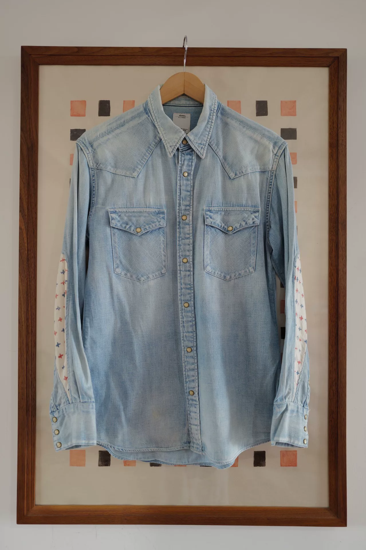 visvim 13ss Water Drop Cross Shirt — detail