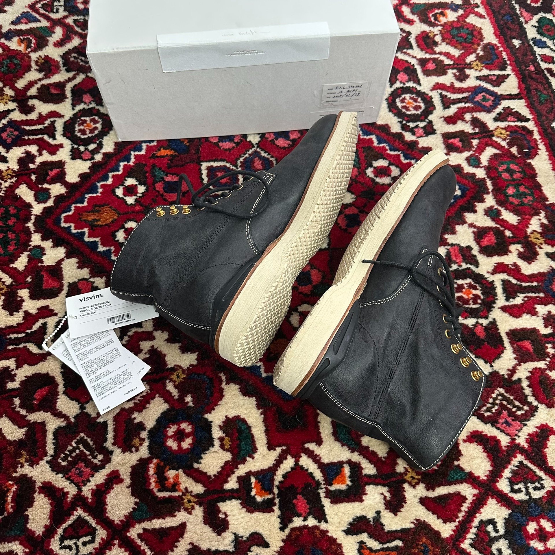 visvim Virgil Boots Folk 22AW — detail