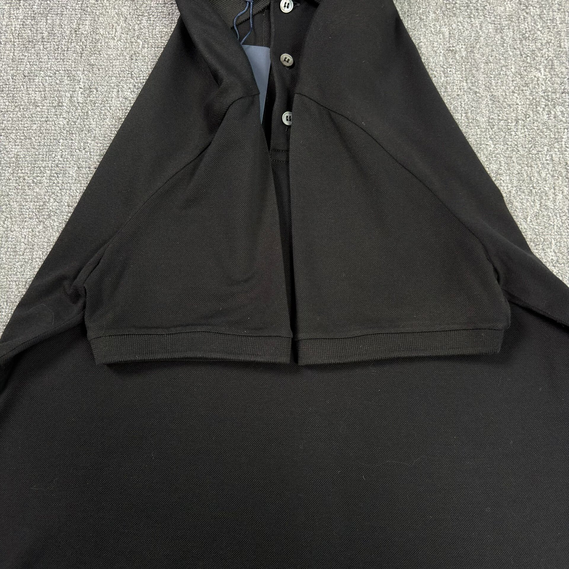 Louis Vuitton Black Short-Sleeve Polo — back