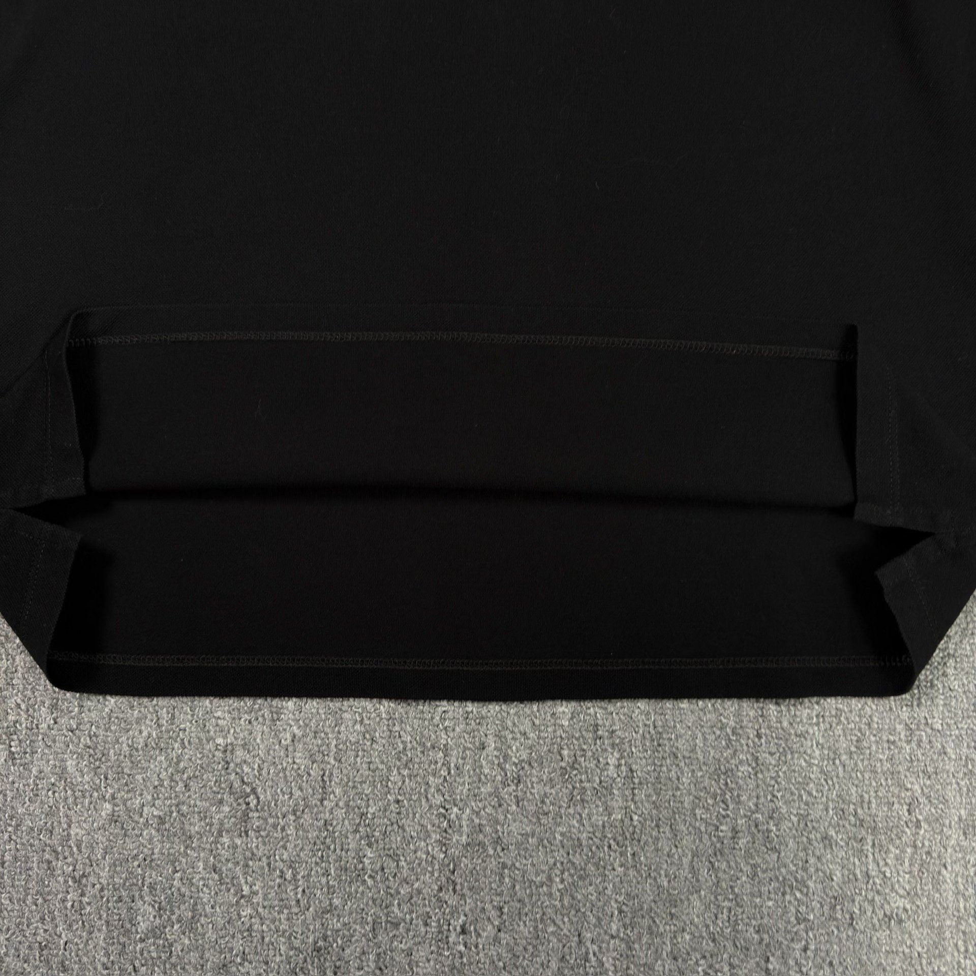 Louis Vuitton Black Short-Sleeve Polo — label