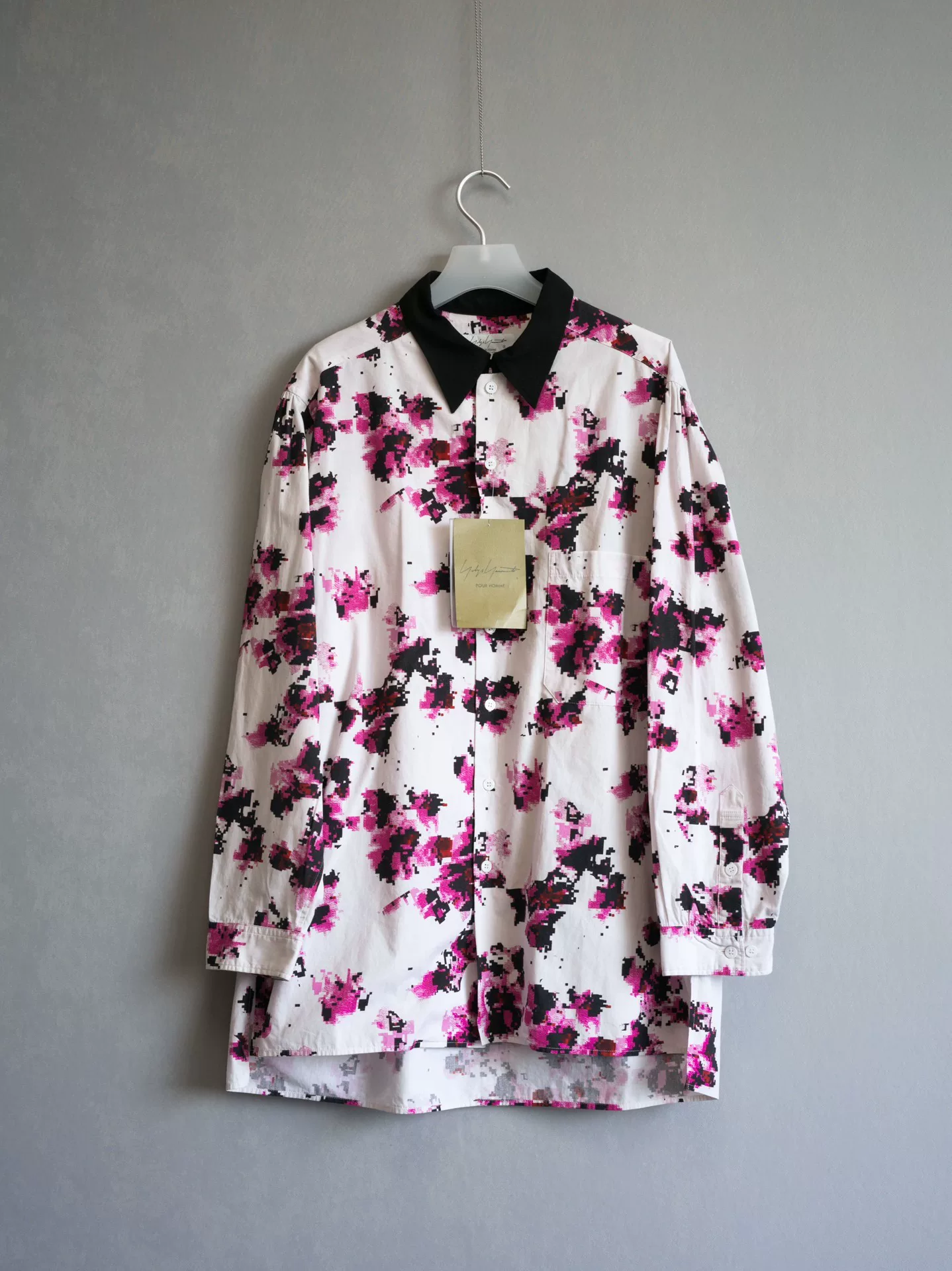 Yohji Yamamoto Pixel Floral Shirt