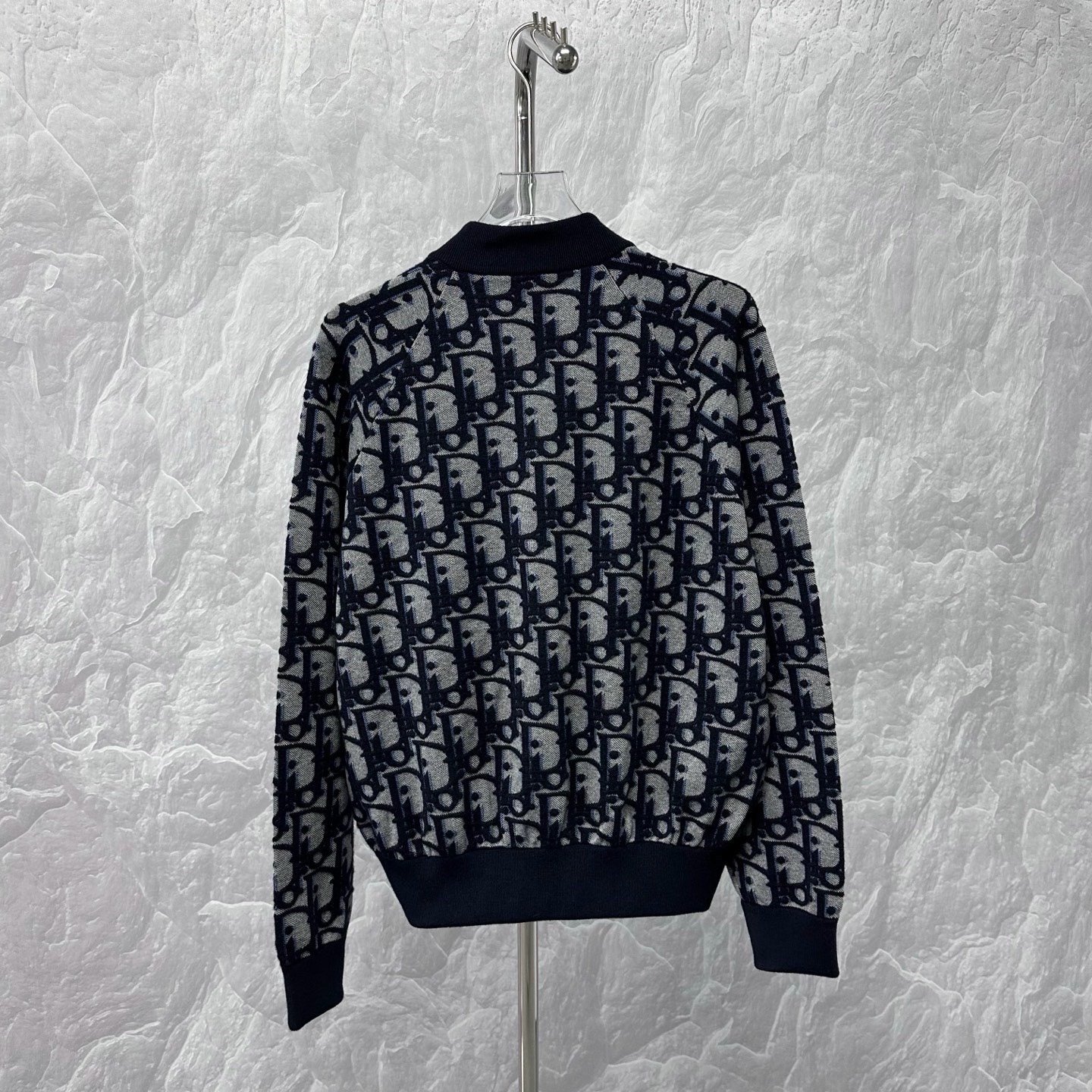 Dior SS26 All-Over D Logo Bomber Jacket — back
