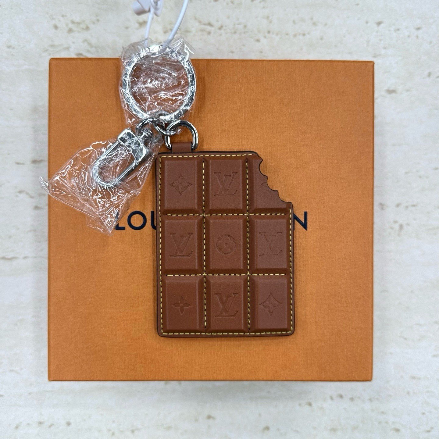 Louis Vuitton Chocolate Keychain — front
