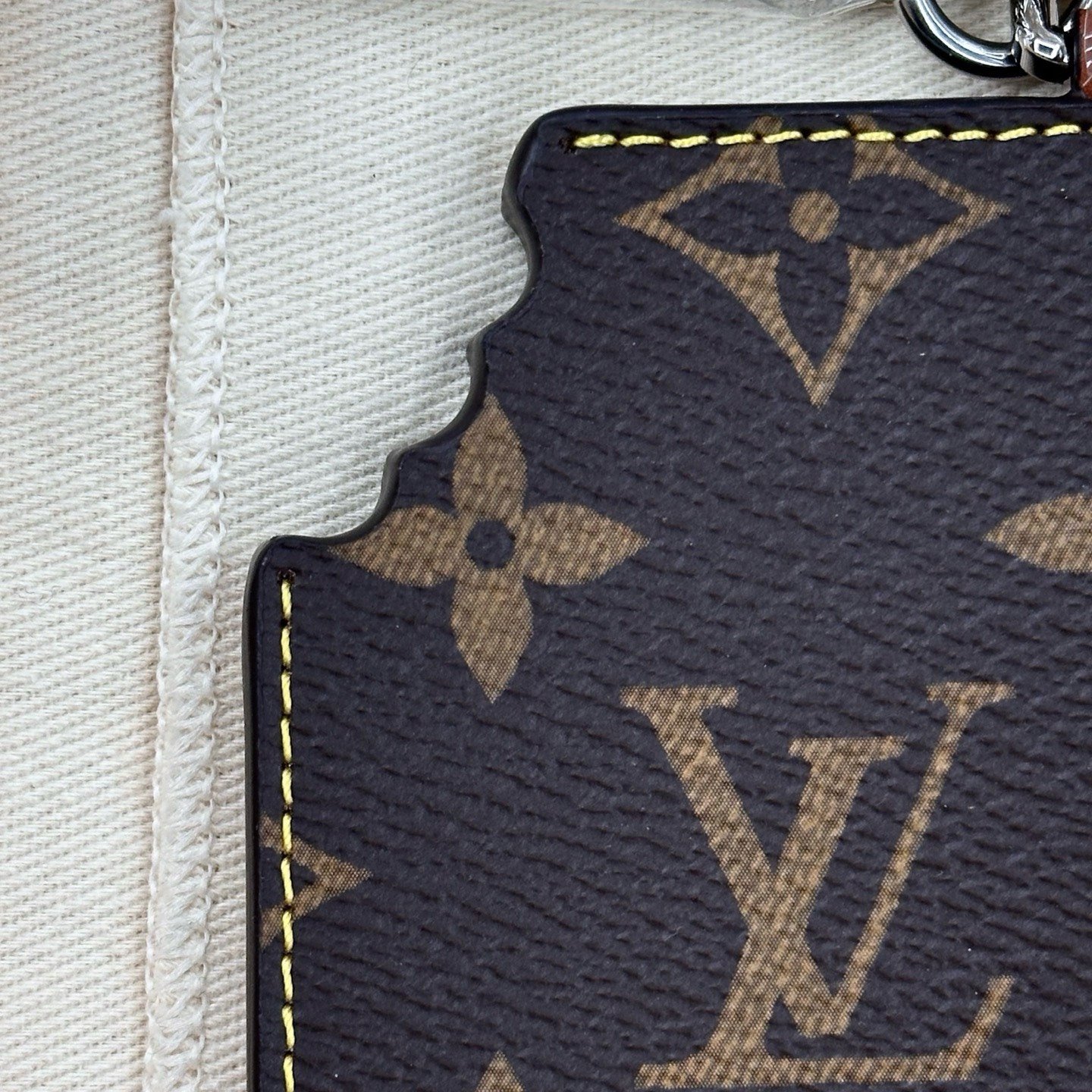 Louis Vuitton Chocolate Keychain — label