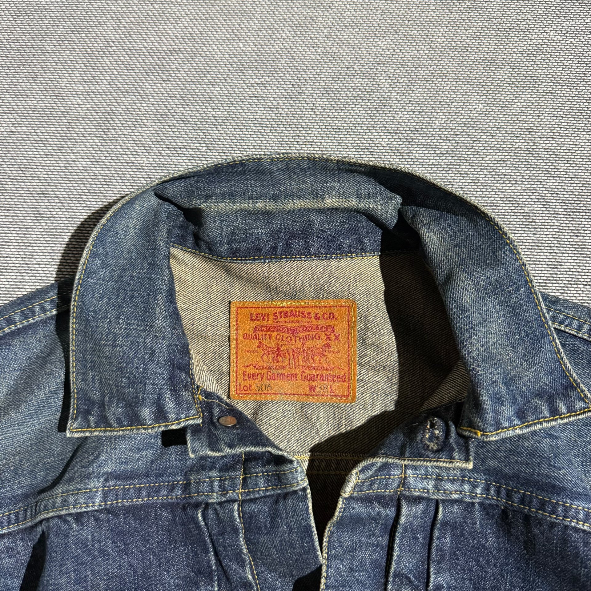 Levi's LVC 506XX J22 Denim Jacket — detail