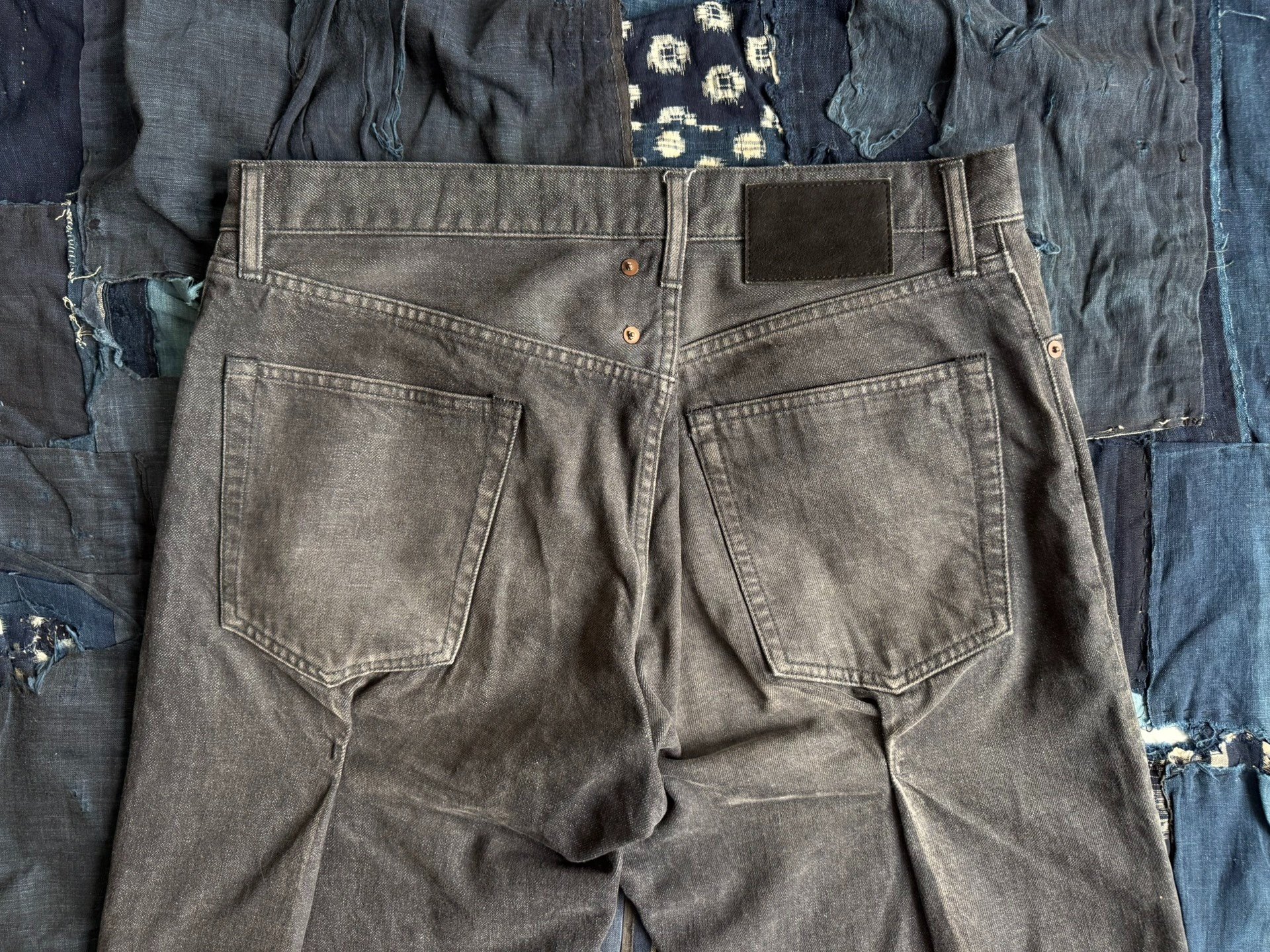 VISVIM 23AW Journeyman Pants Tacked DMGD Spot — back