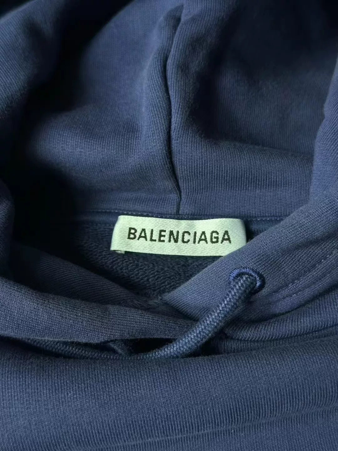 Balenciaga Blue Logo Letter Hoodie — back
