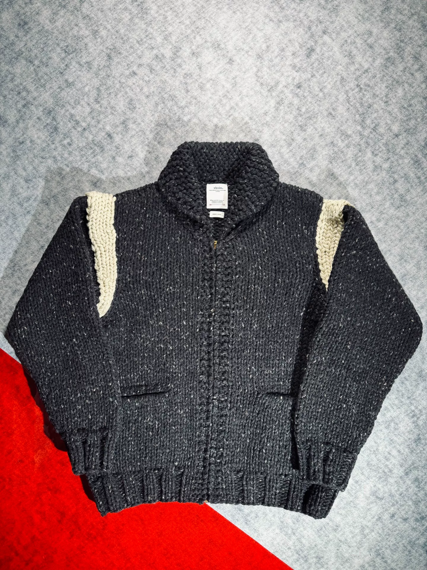 visvim cowichan hand knit 24aw sweater