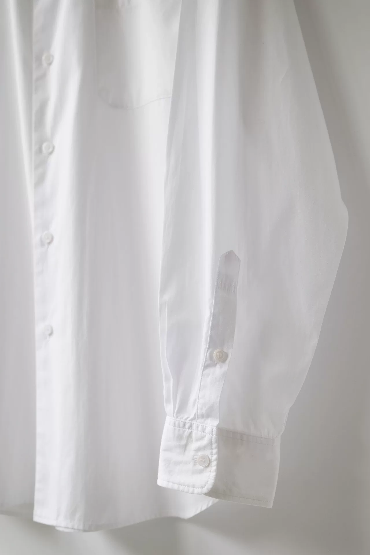 Yohji Yamamoto Minimalist White Shirt — label