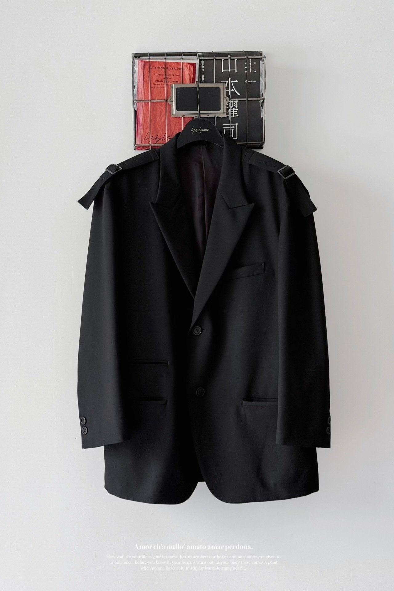 Yohji Yamamoto 24AW Wool Gunlapel Jacket — front