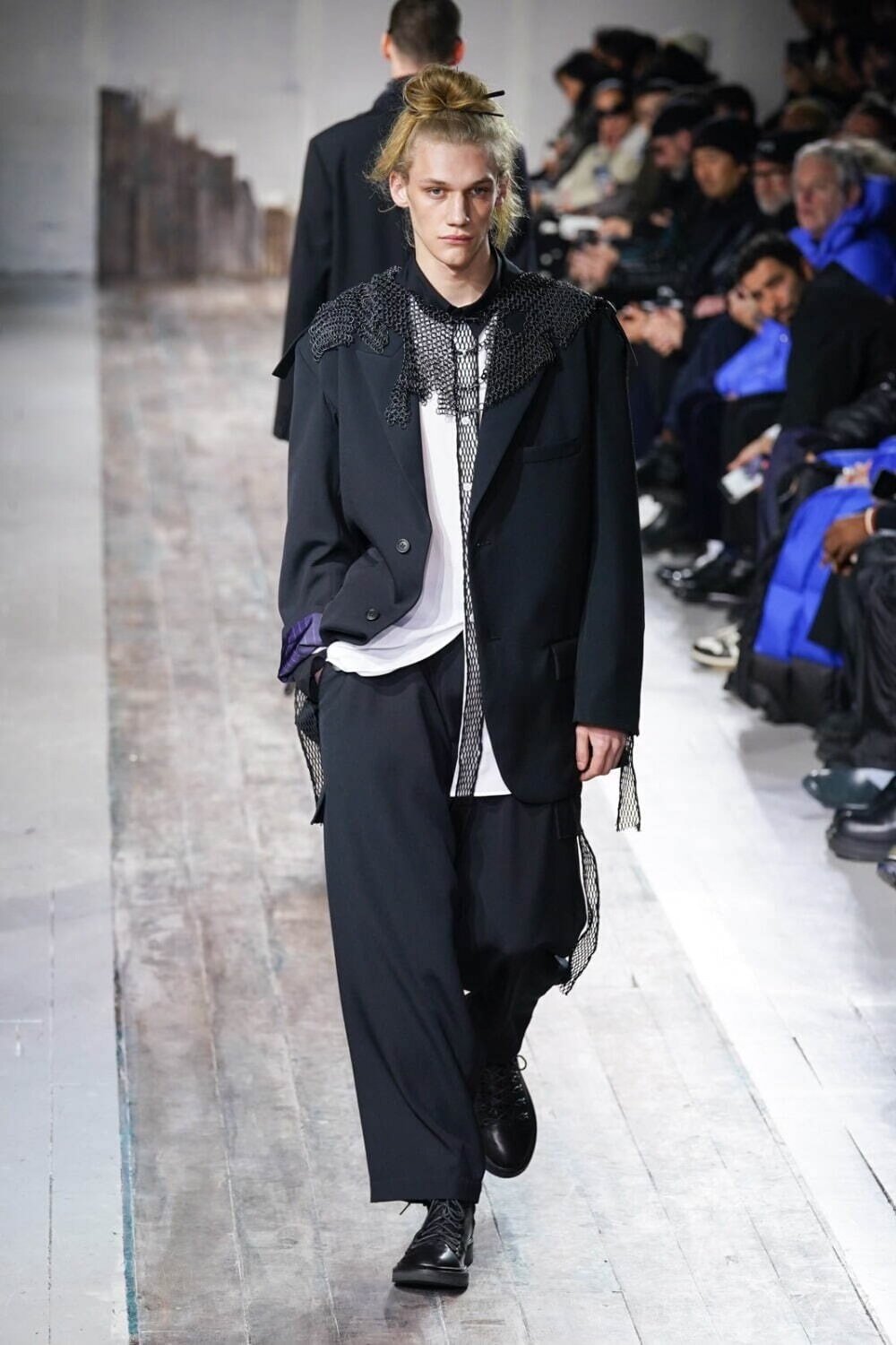 Yohji Yamamoto 24AW Wool Gunlapel Jacket — label