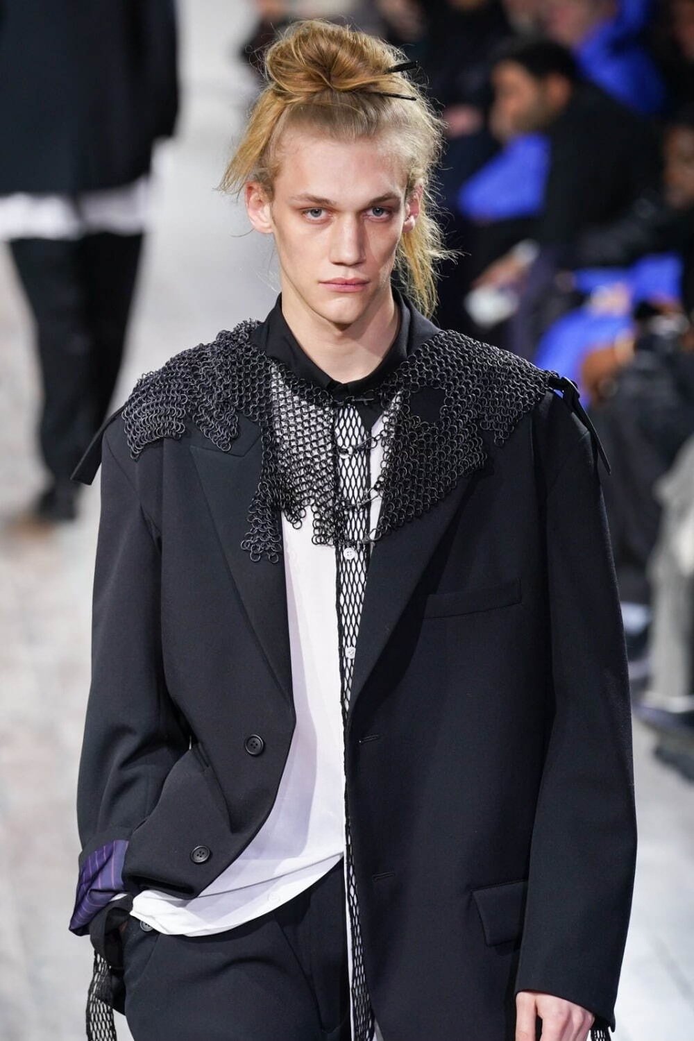 Yohji Yamamoto 24AW Wool Gunlapel Jacket — detail