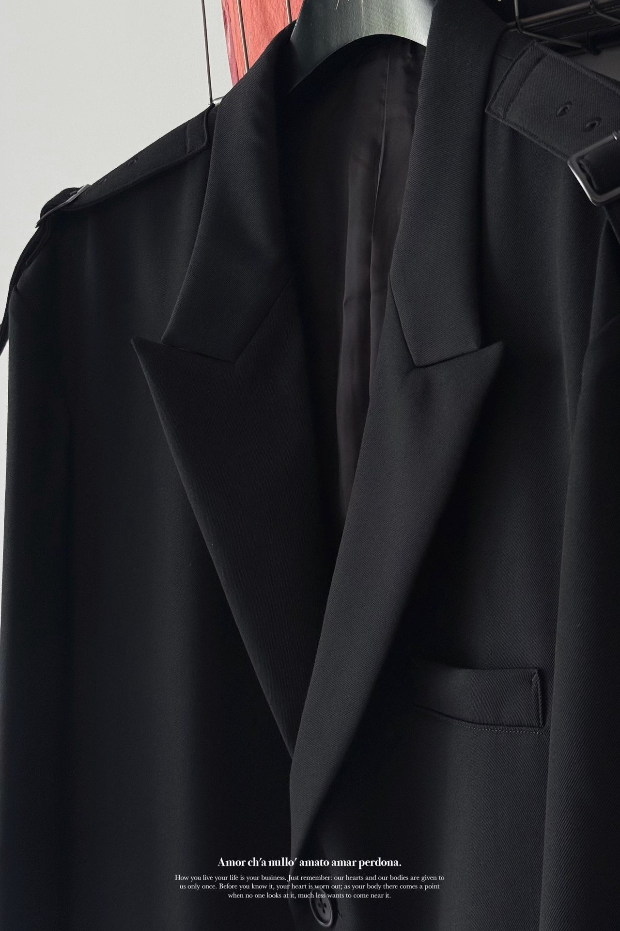 Yohji Yamamoto 24AW Wool Gunlapel Jacket — back