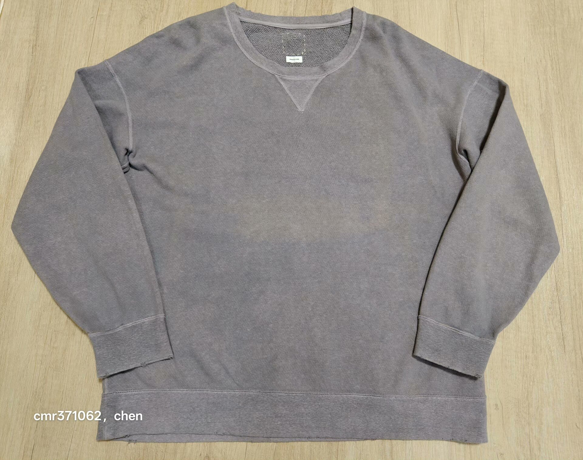 visvim 21SS Jumbo Sweat L/S Uneven Dye