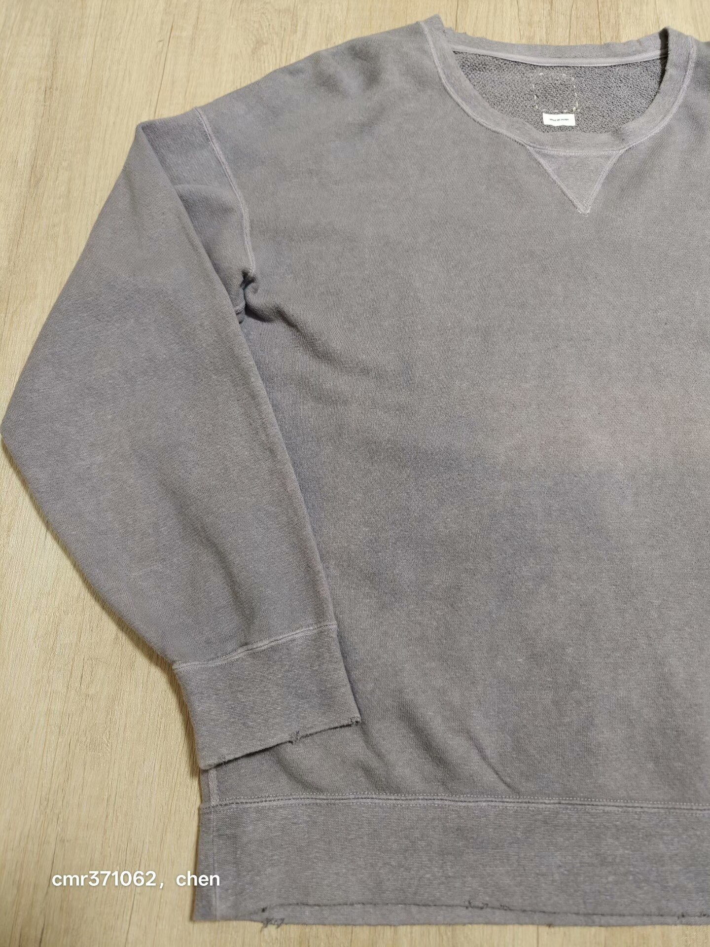 visvim 21SS Jumbo Sweat L/S Uneven Dye — front