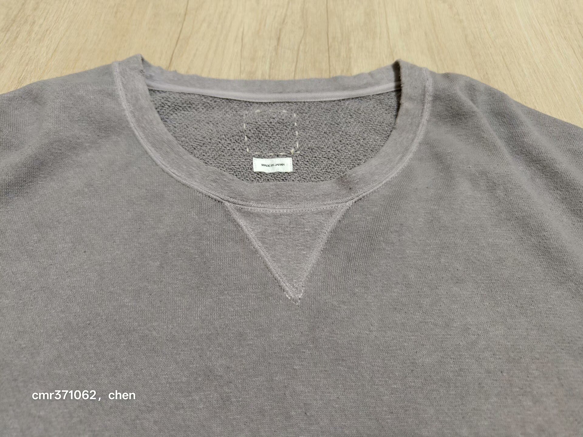 visvim 21SS Jumbo Sweat L/S Uneven Dye — back