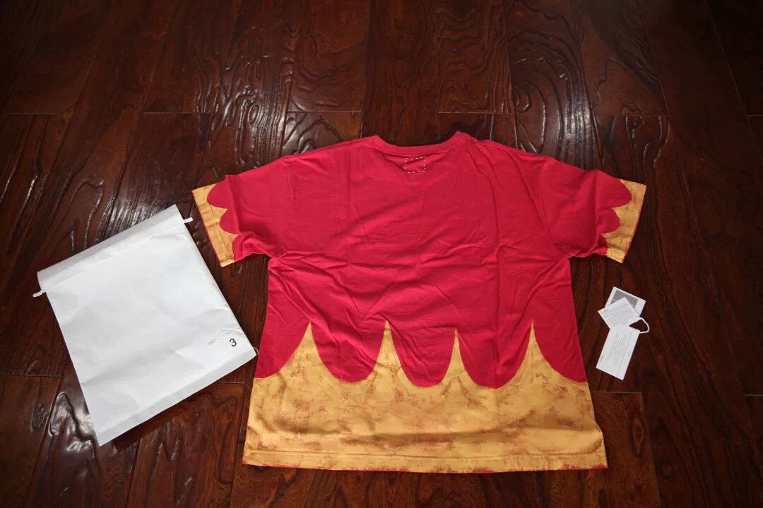 Visvim Flamma Jumbo S/S Red Tee — front