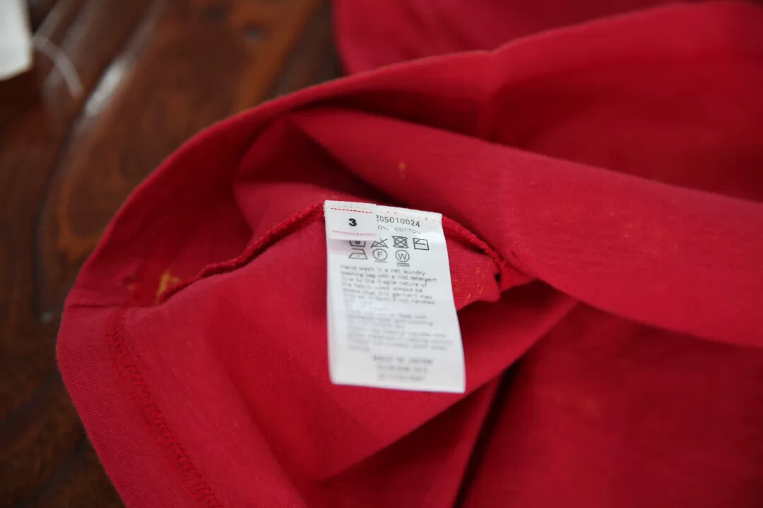 Visvim Flamma Jumbo S/S Red Tee — detail