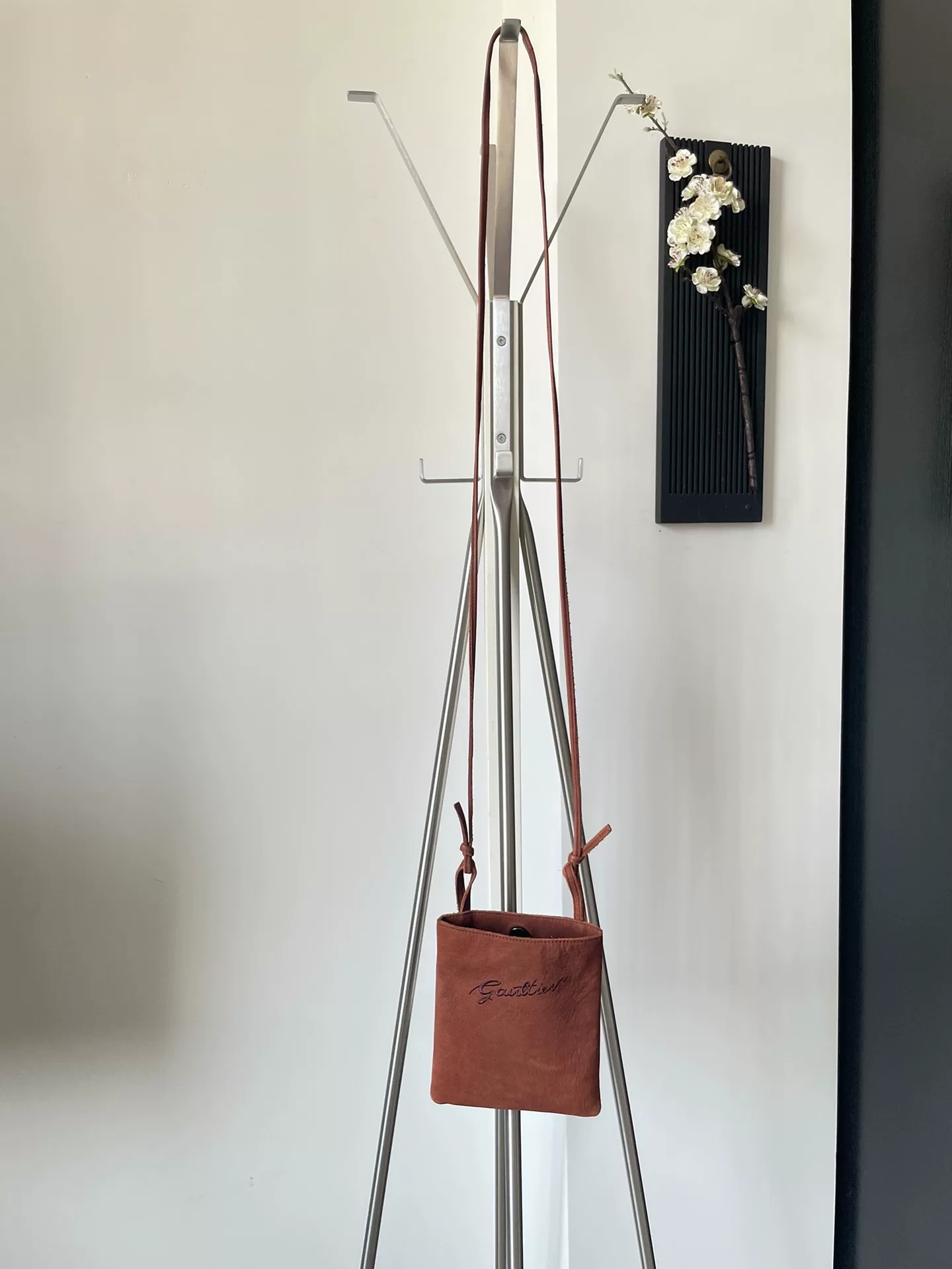 Jean Paul Gaultier Brown Leather Crossbody Bag — front
