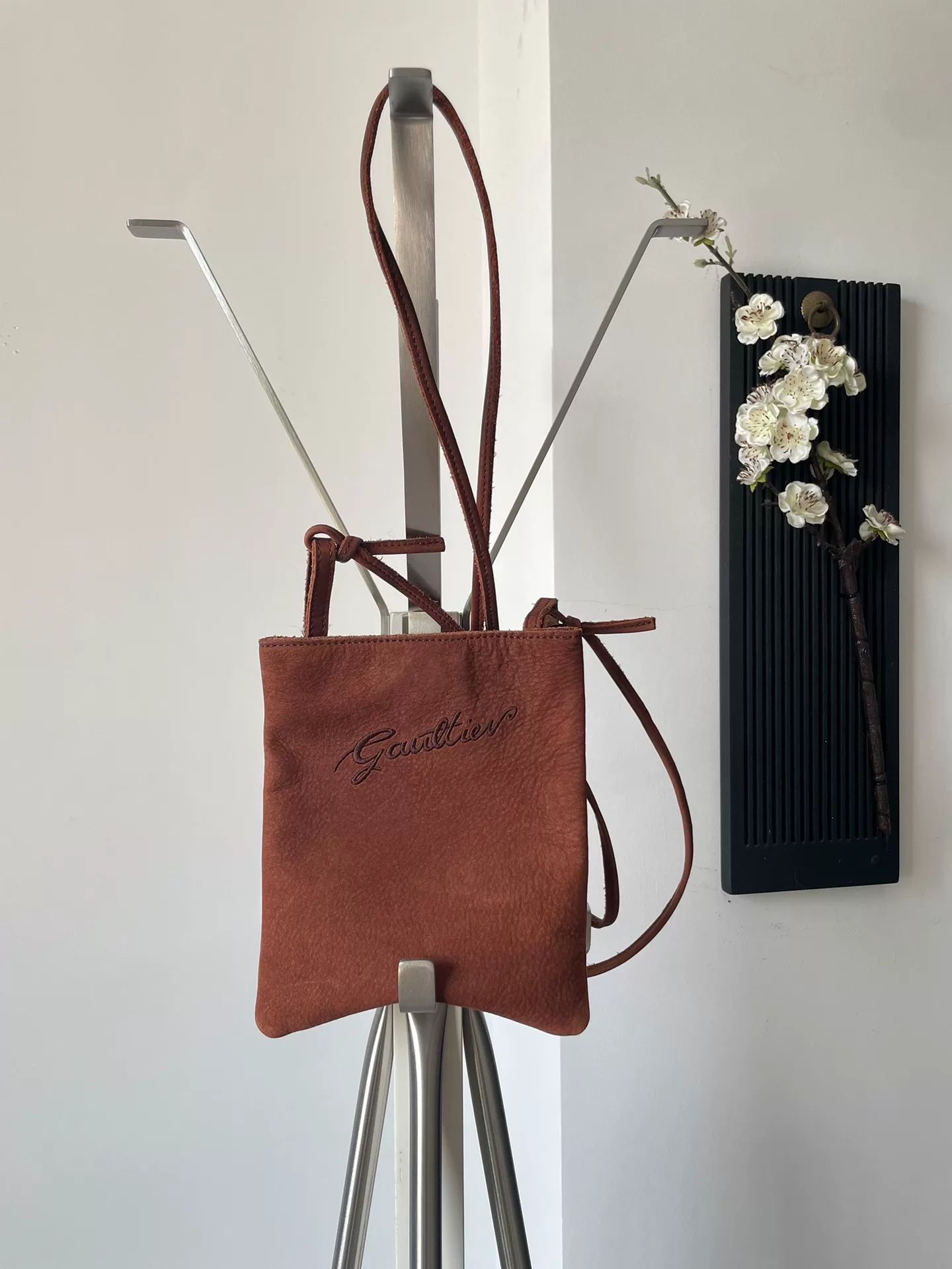 Jean Paul Gaultier Brown Leather Crossbody Bag
