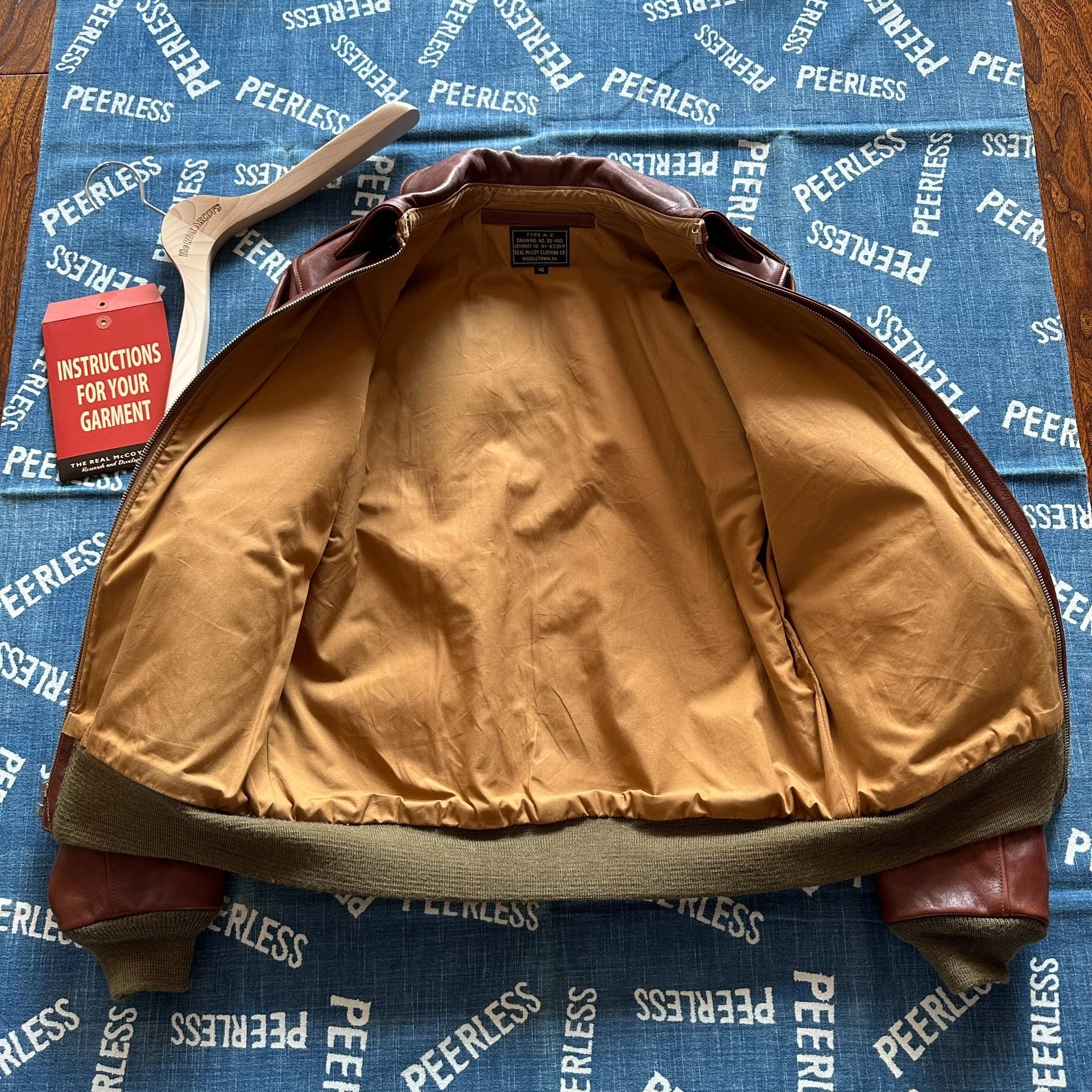 The Real McCoy's A2 Horsehide Jacket — back