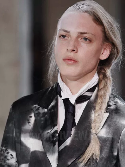 Yohji Yamamoto 14ss Ink-Painted Suit — label